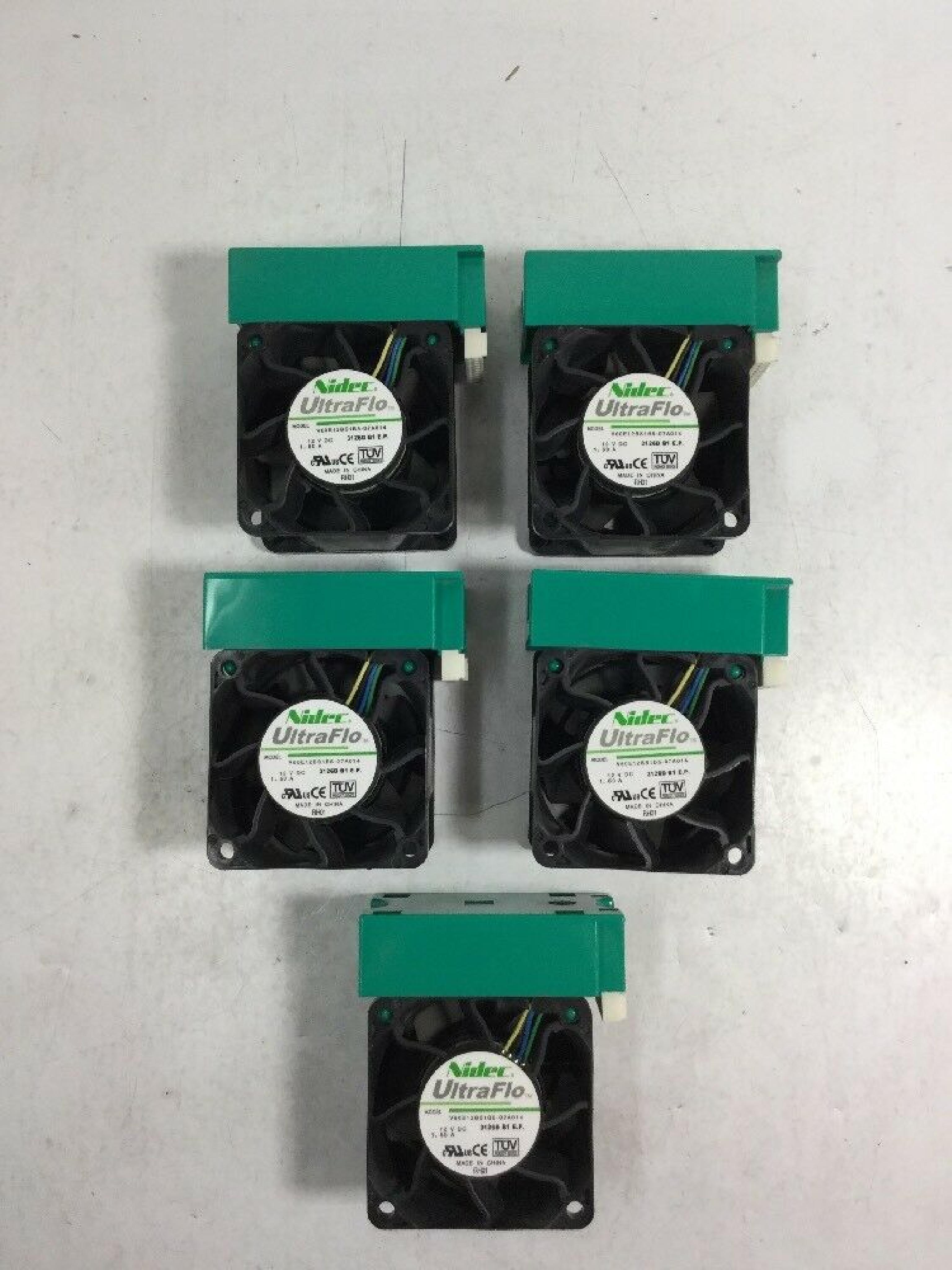 NIDEC V60E12BS1B5 FAN 12VDC 1.60 AMP 67 CFM 60X60X38MM