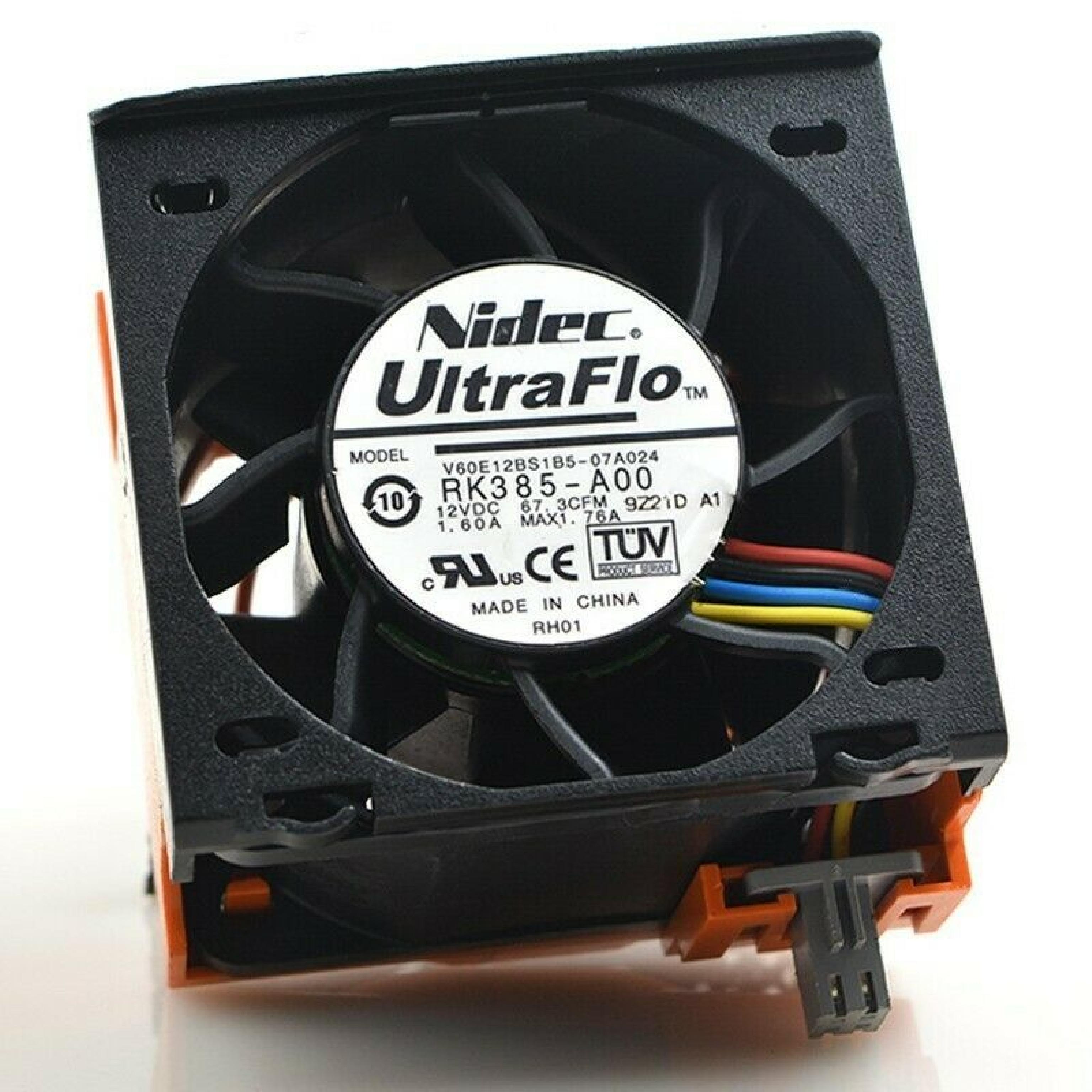 NIDEC V60E12BS1B5-07A024 FAN 12VDC 1.60 AMP 67 CFM 60X60X38MM