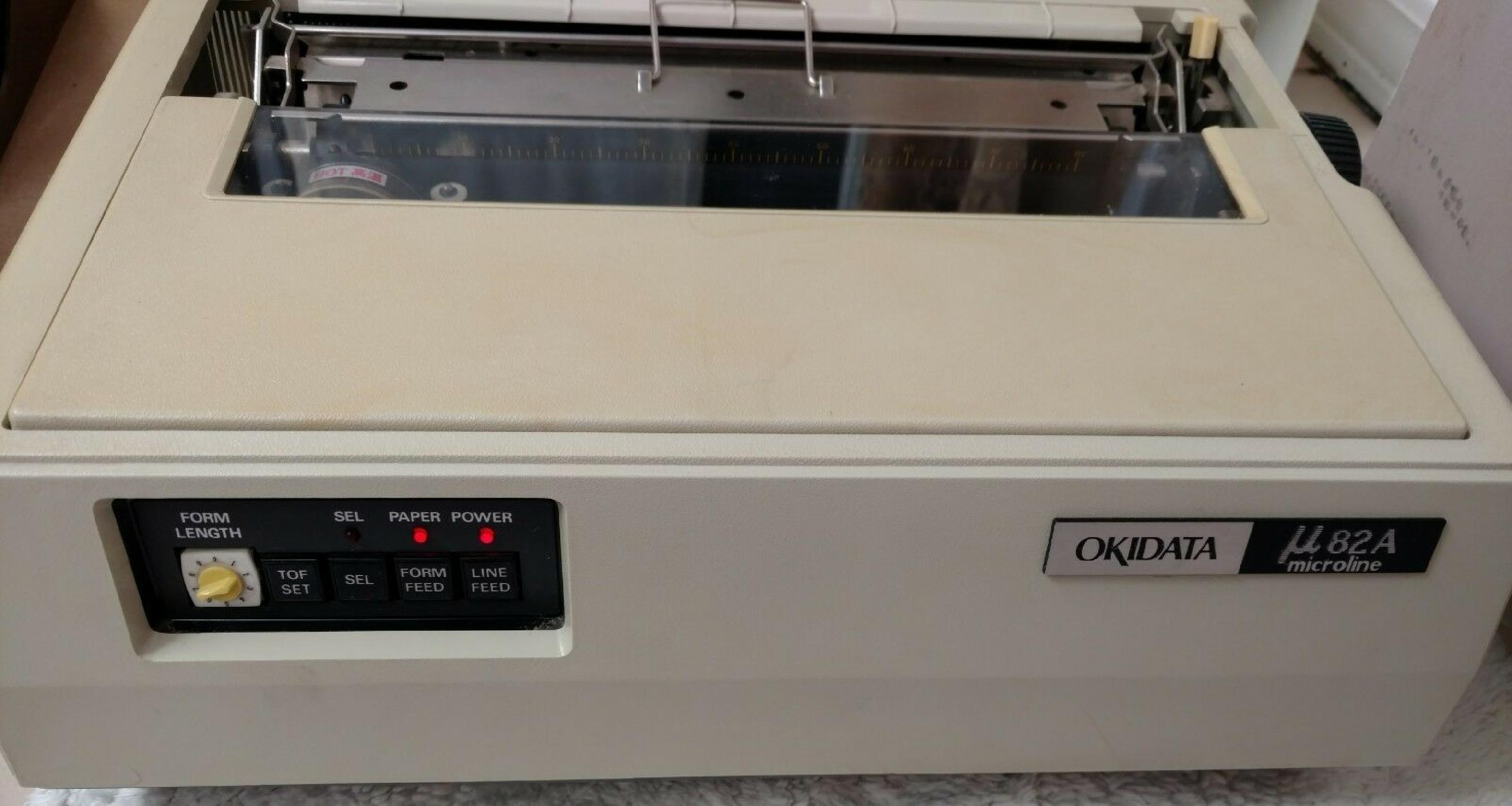 OKIDATA U82A MICROLINE MULTI-FUNCTION DOT-MATRIX PRINTER