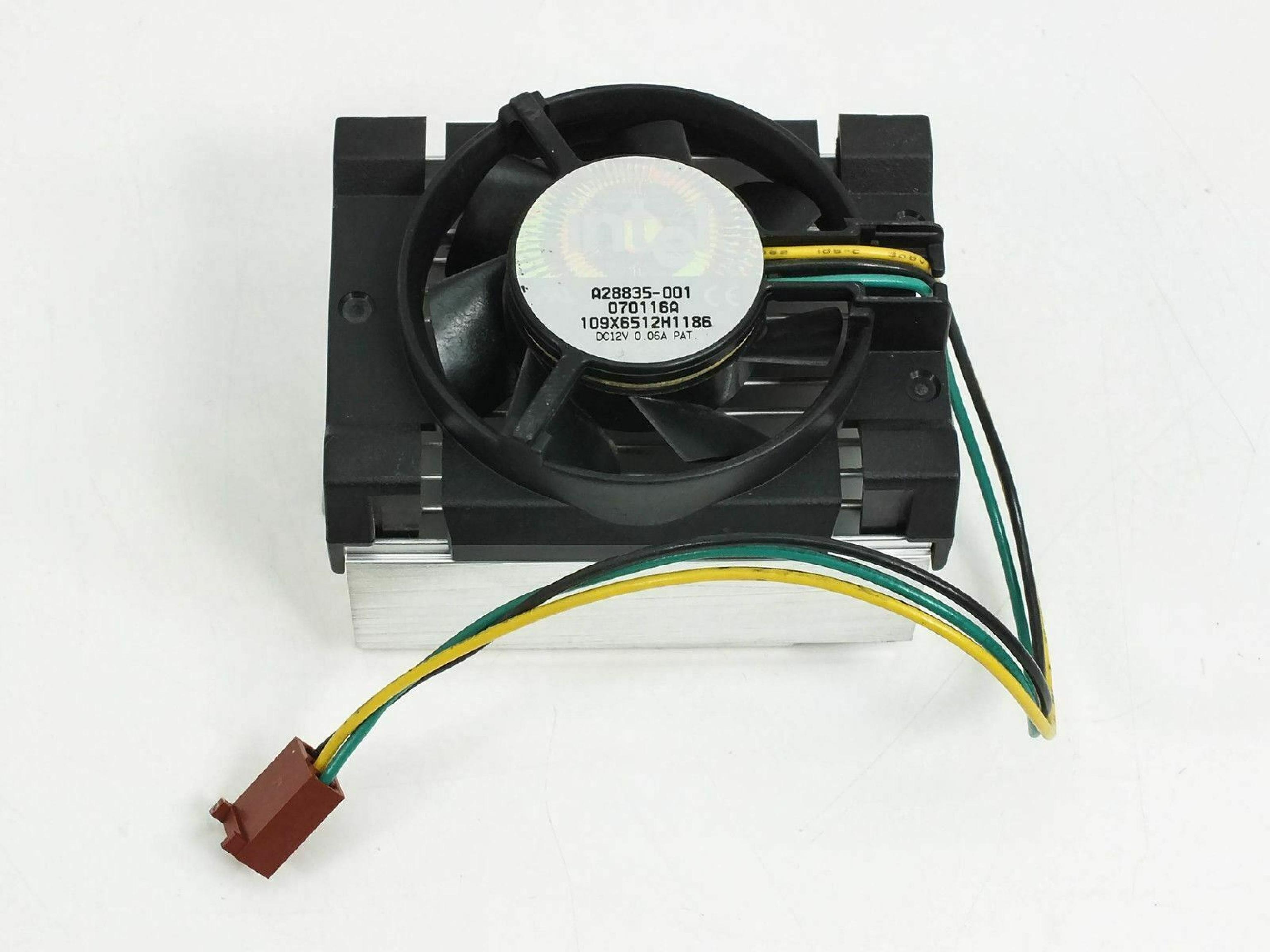 INTEL A28835-001 HEATSINK FAN ASSY. 12VDC .06A 3-WIRE ONLY 3PIN