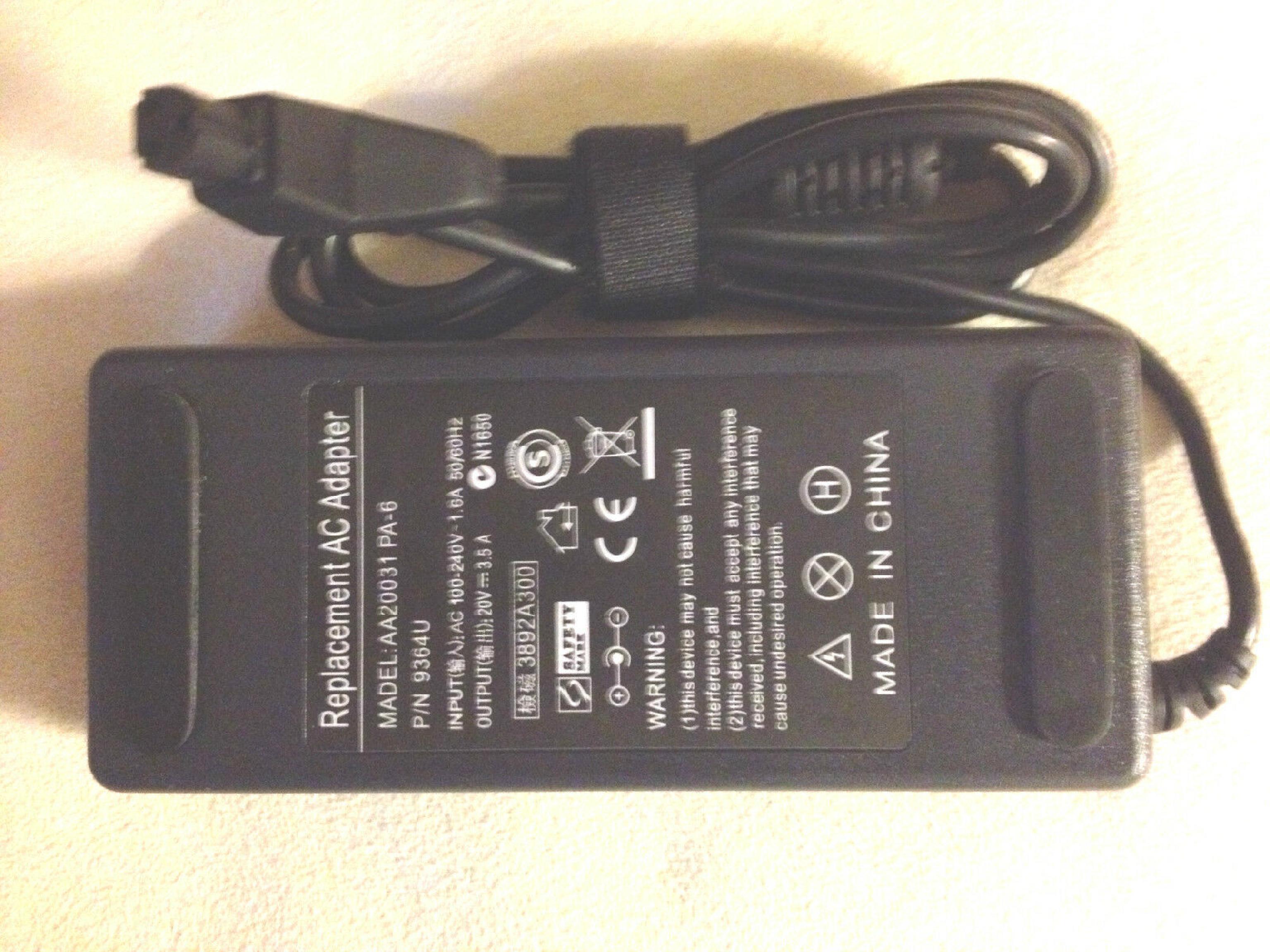 DELL PA2 AC ADAPTERS 20VDC 3.5A 70W POWER SUPPLY