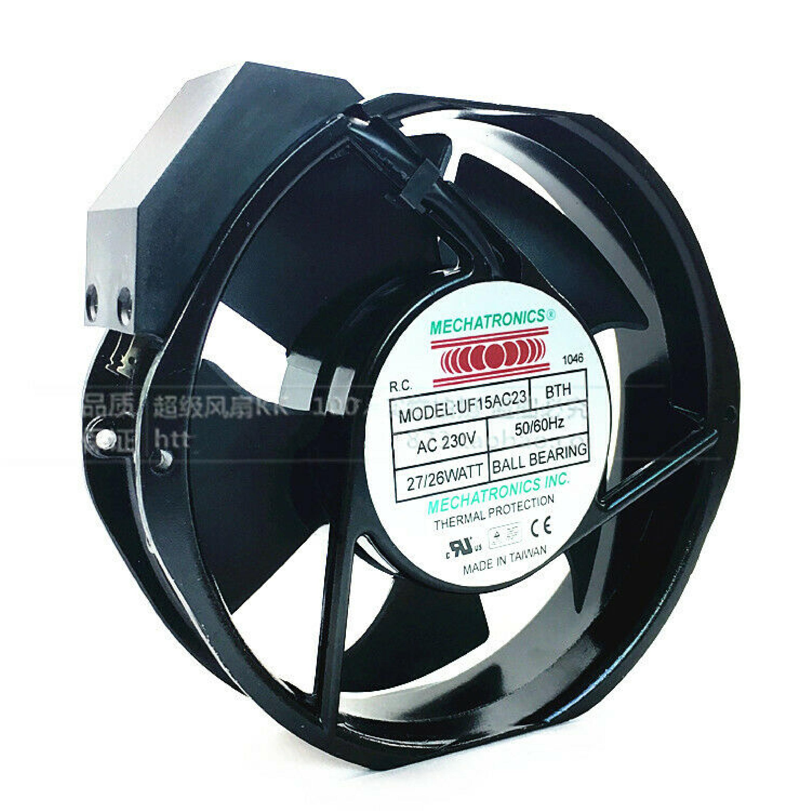 MECHATRONICS UF15AC23 FAN 5 BLADE 230V 26/27 WATT 6INCHX7INCHX1.5INCH