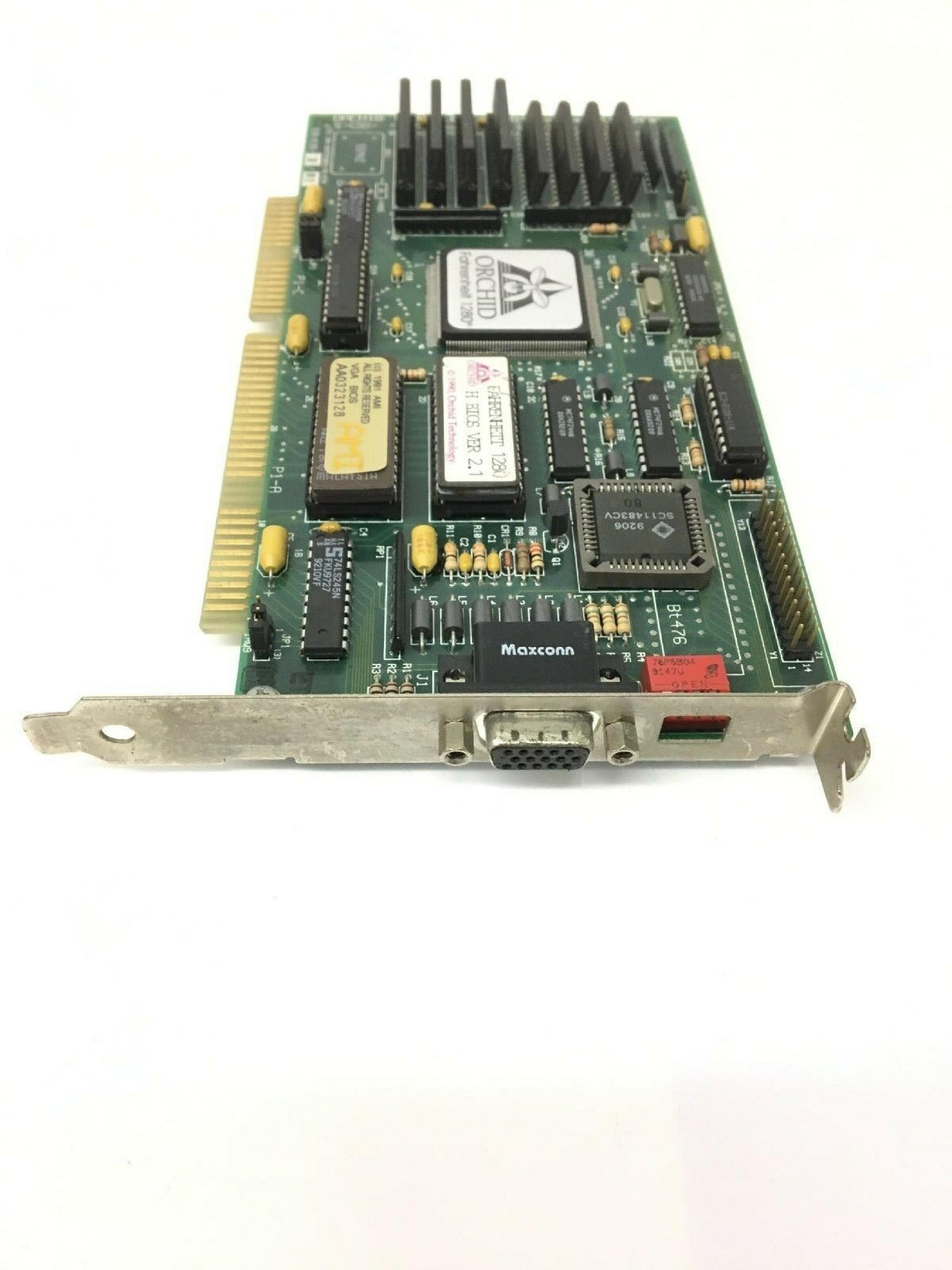 ORCHID ORCHID FAHRENHEIT 1280 830-0112-6 FAHRENHEIT 1280 ISA VINTAGE VIDEO CARD