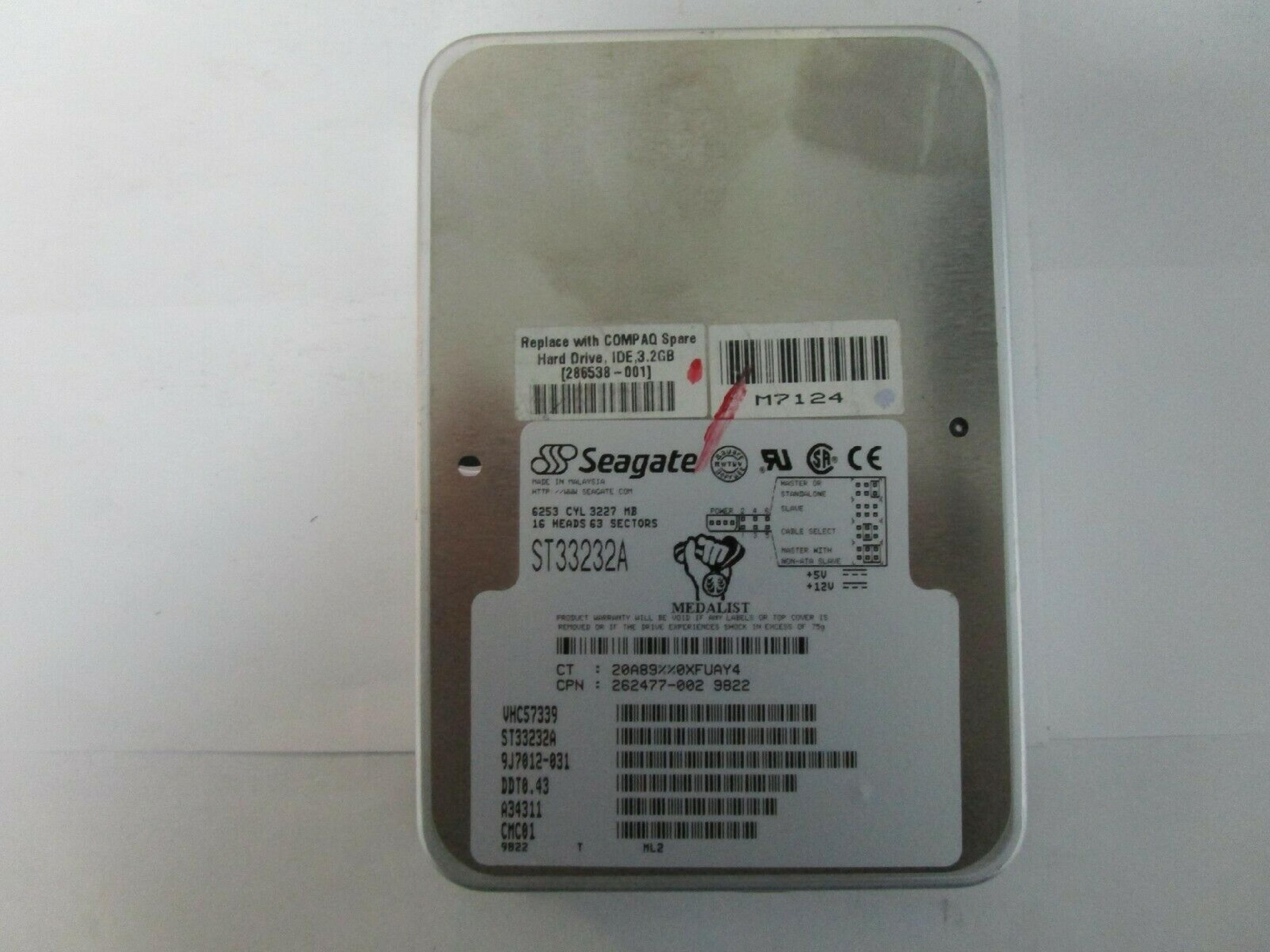 SEAGATE ST33232A 3.2GB IDE HD