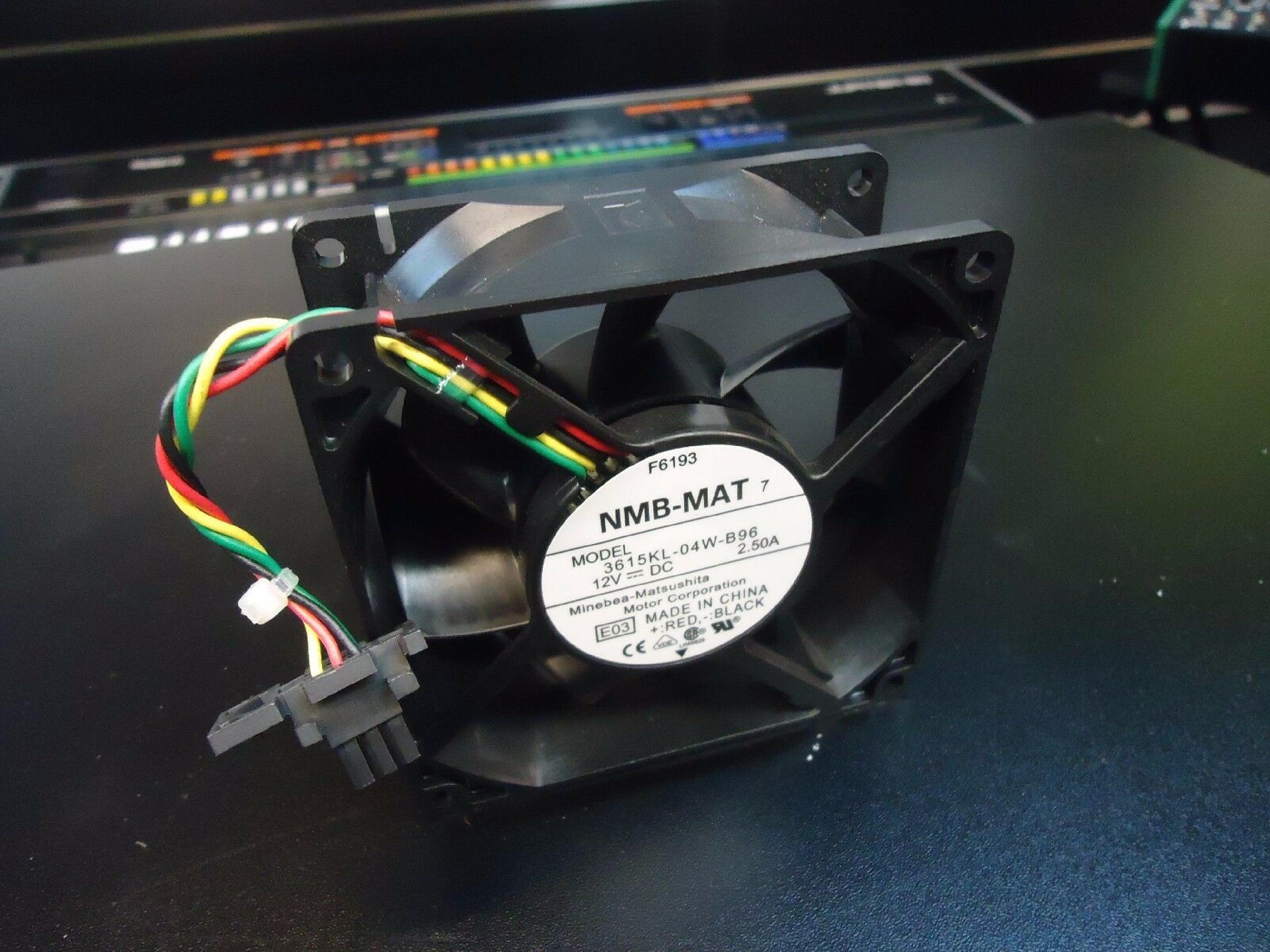 NMB-MAT 3615KL-04W-B96 FAN, GX280 TOWER W/SHROUD HOT SWAPPABLE 12VDC 2.50AMP