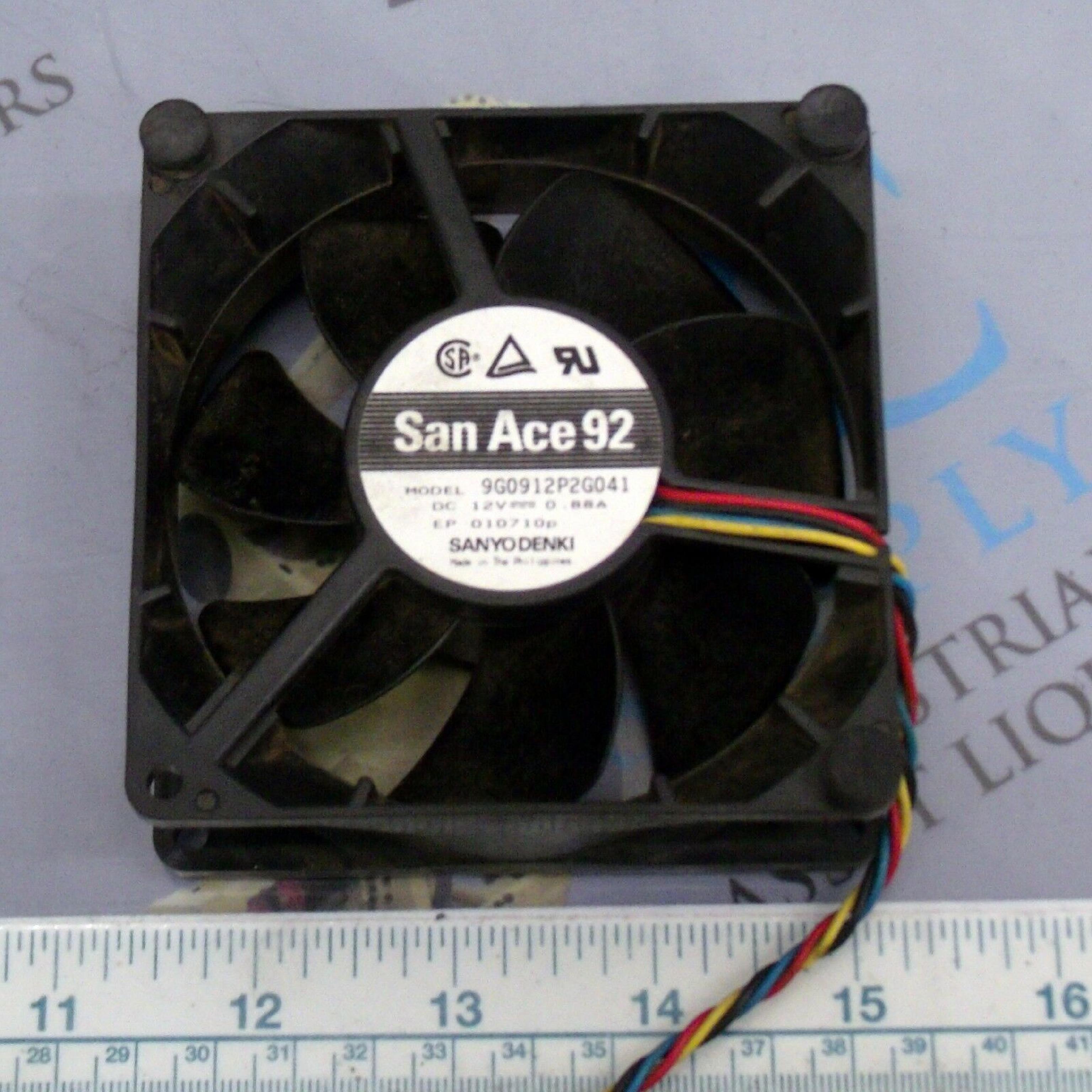 SAN ACE 9G0912P2G041 FRONT CPU FAN FOR DIMENSION C521/ OPTIPLEX 740 DESKTOP.12V 0.88AMP