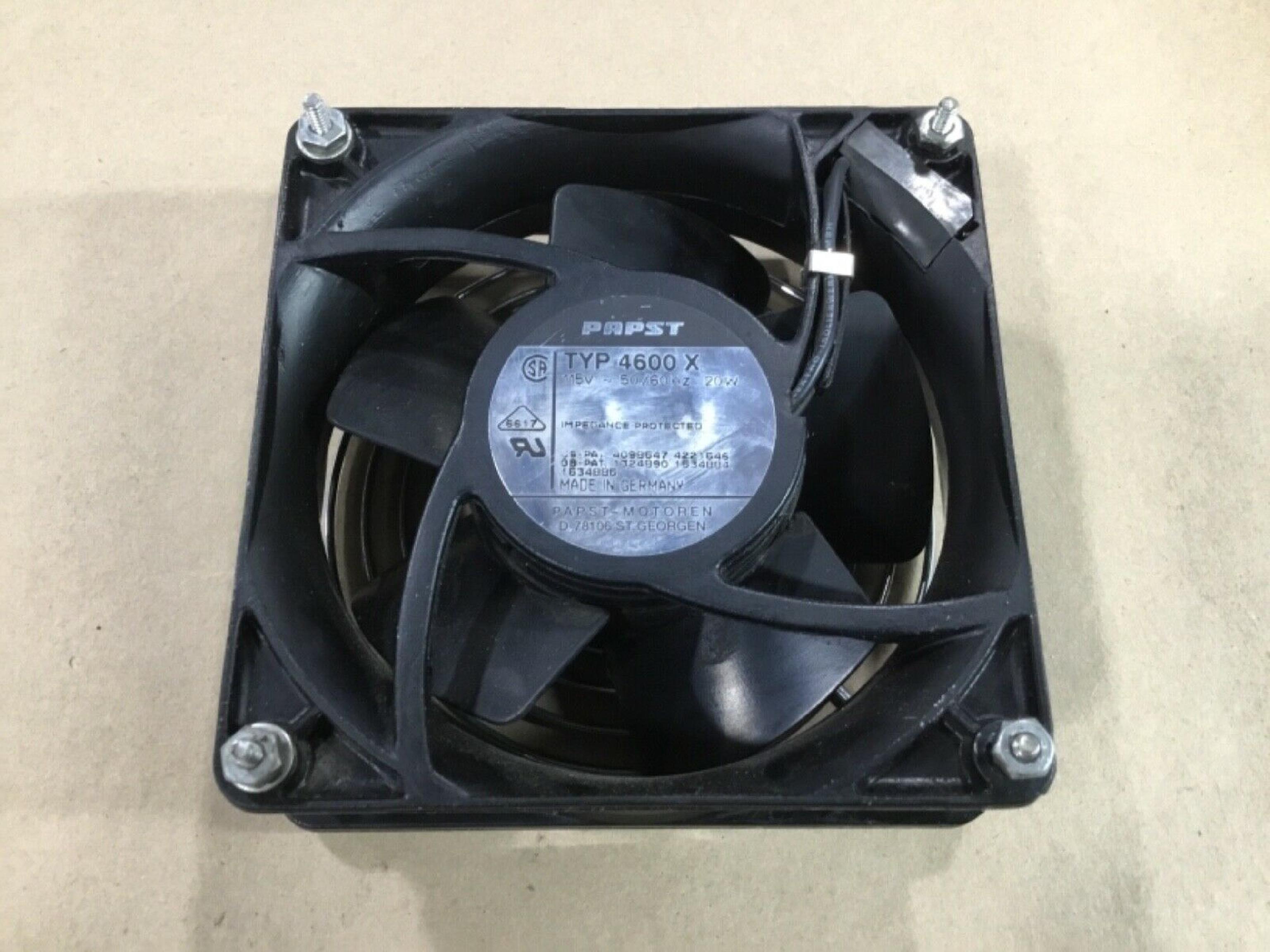 PAPST TYP 4600 X FAN 15V 50/60HZ 20W 120X120X38MM