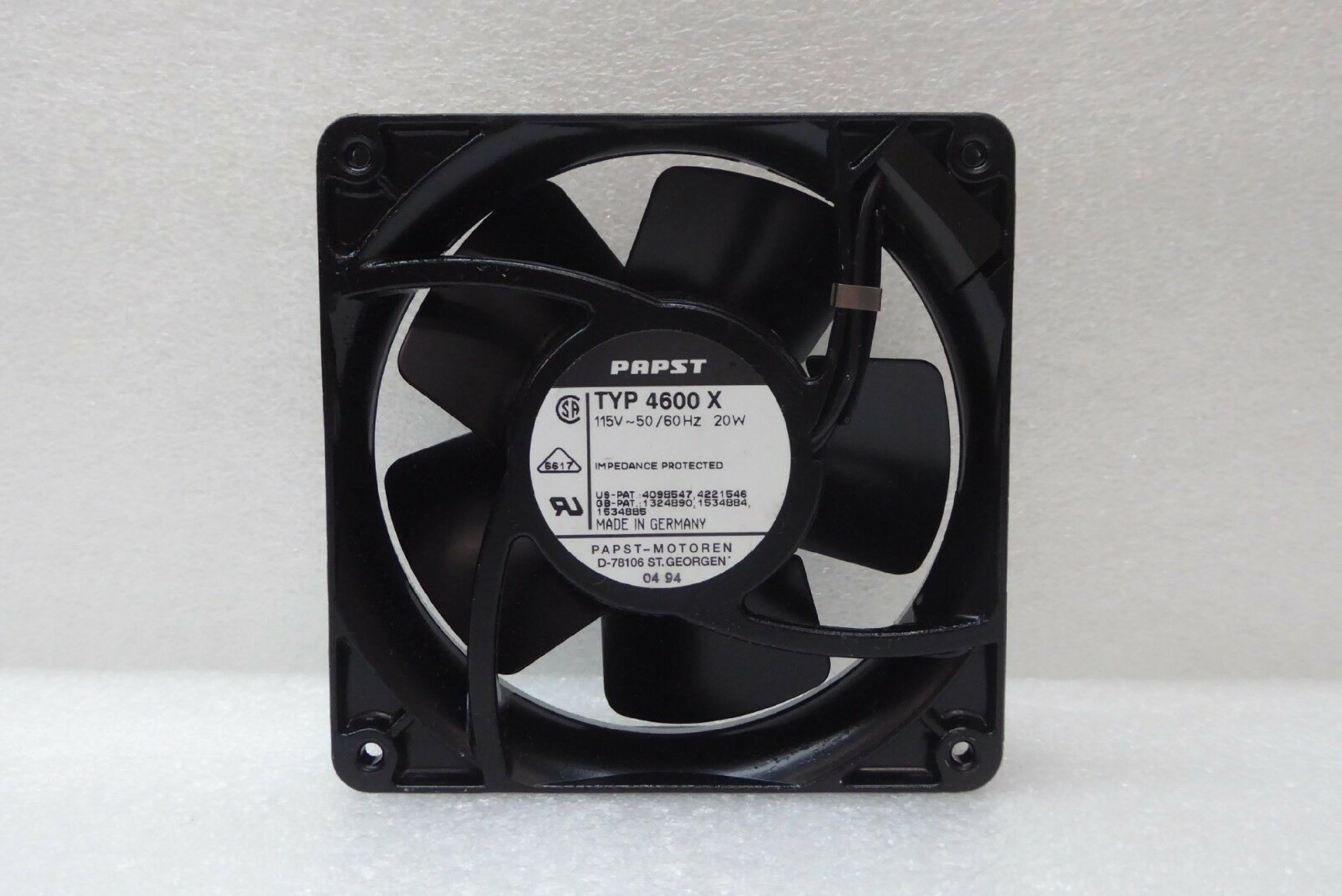 PAPST TYP 4600 X FAN 15V 50/60HZ 20W 120X120X38MM