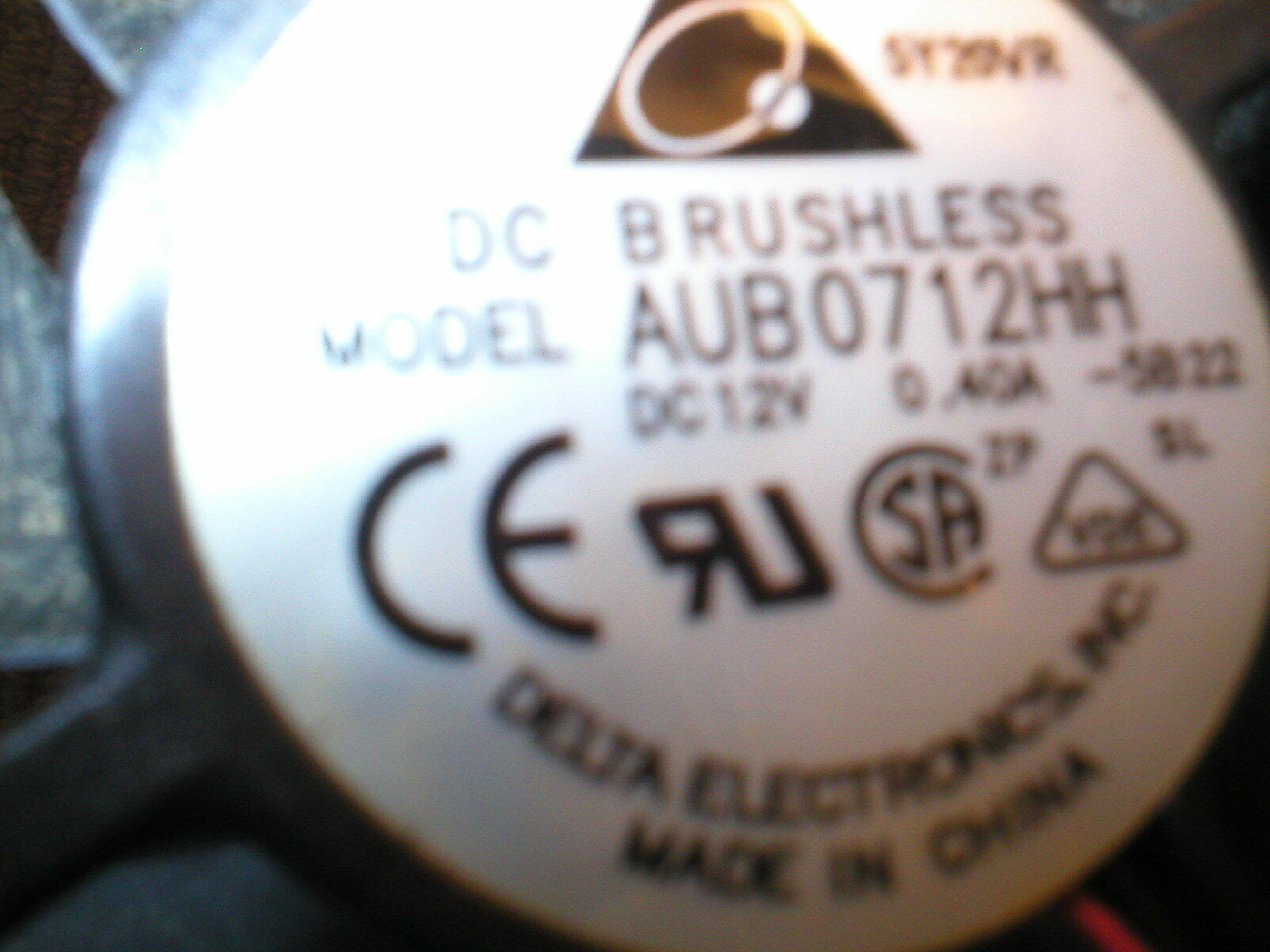 DELTA ELECTRONICS INC AUB0712HH MICROSOFT XBOX 360 POWER DUAL COOLING FAN 3 PIN 12VDC 0.40A