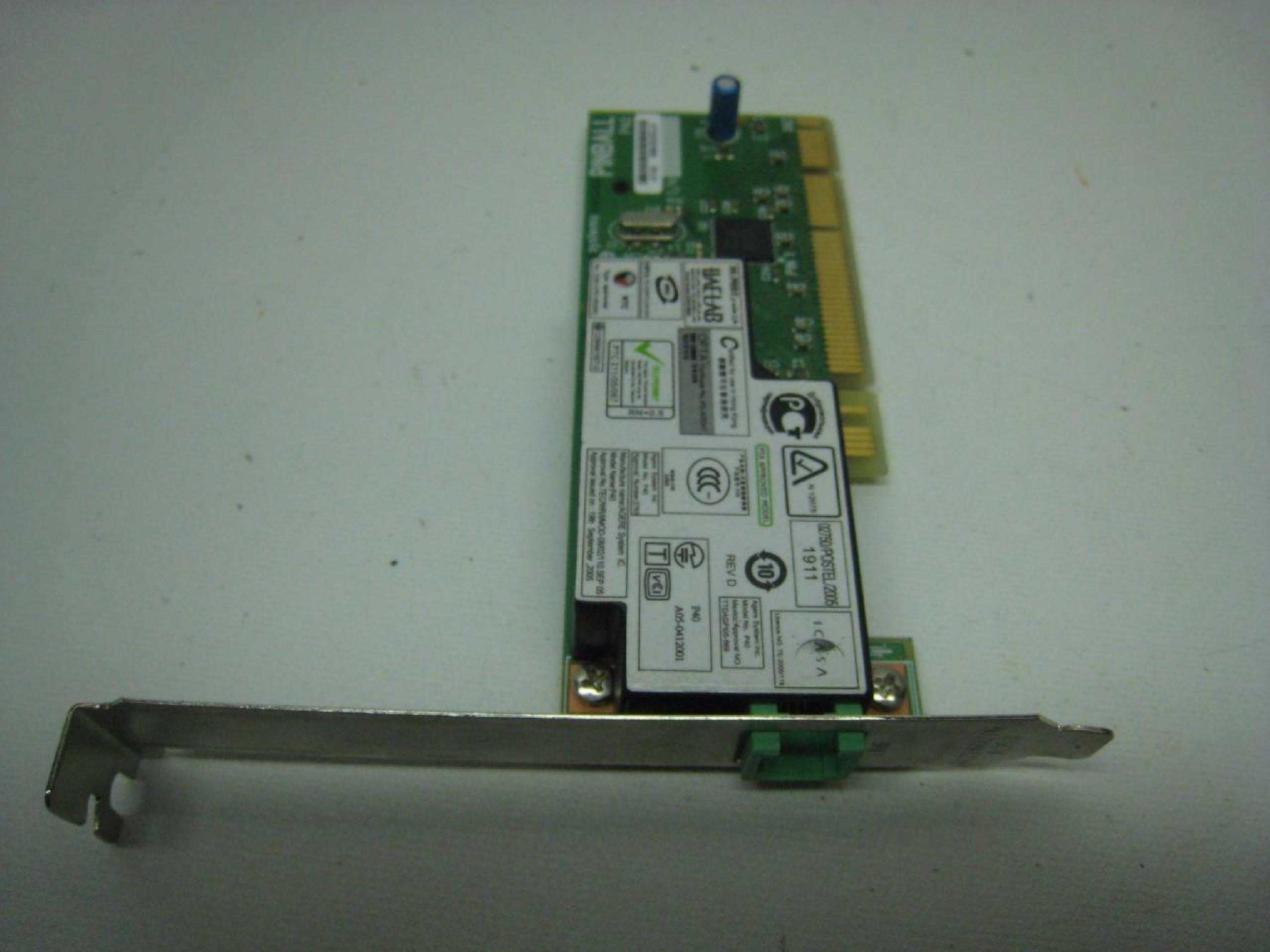 LITEON / AGERE D-11561 PCI 56K INTERNAL MODEM CARD