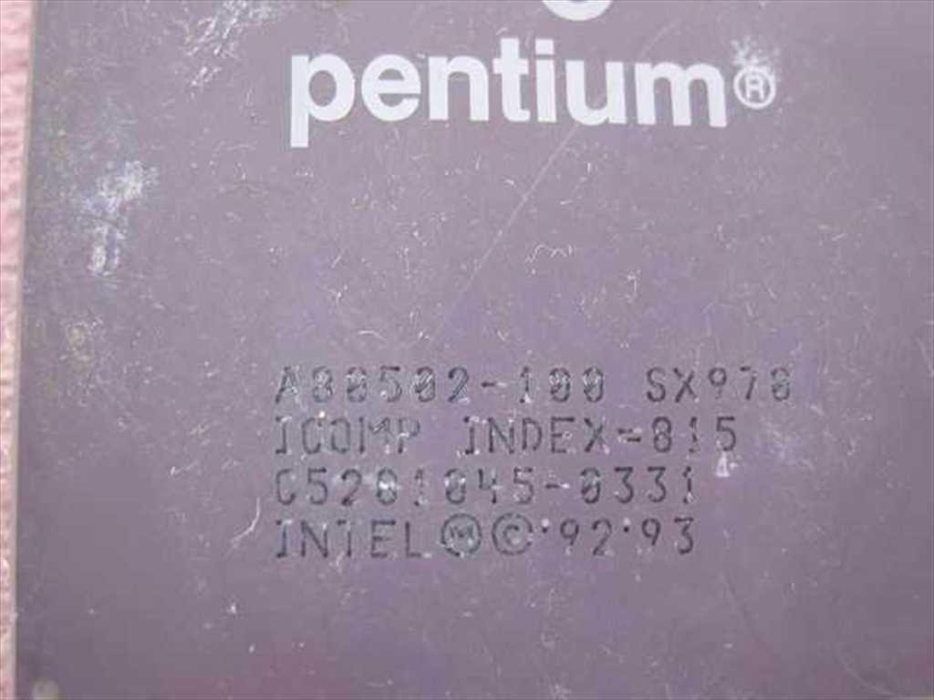 INTEL A80502-100 CPU 100MHZ