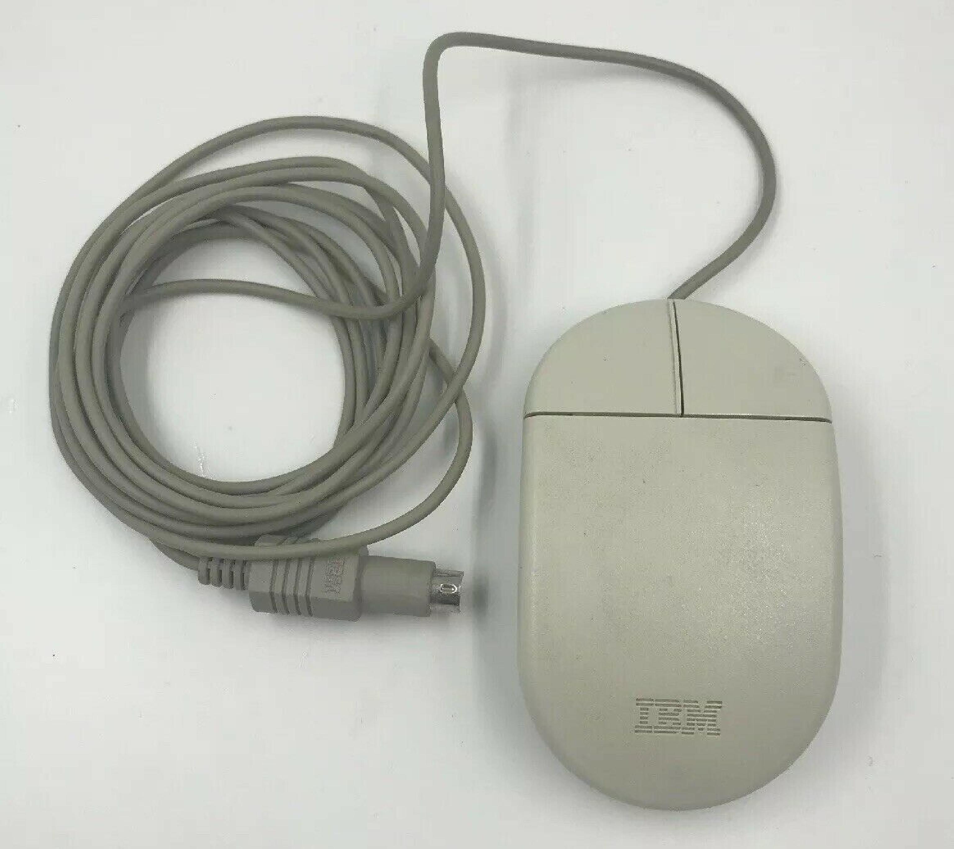 IBM 33G5430 2 BUTTON MOUSE, PS/2 ERGONOMIC, WHITE