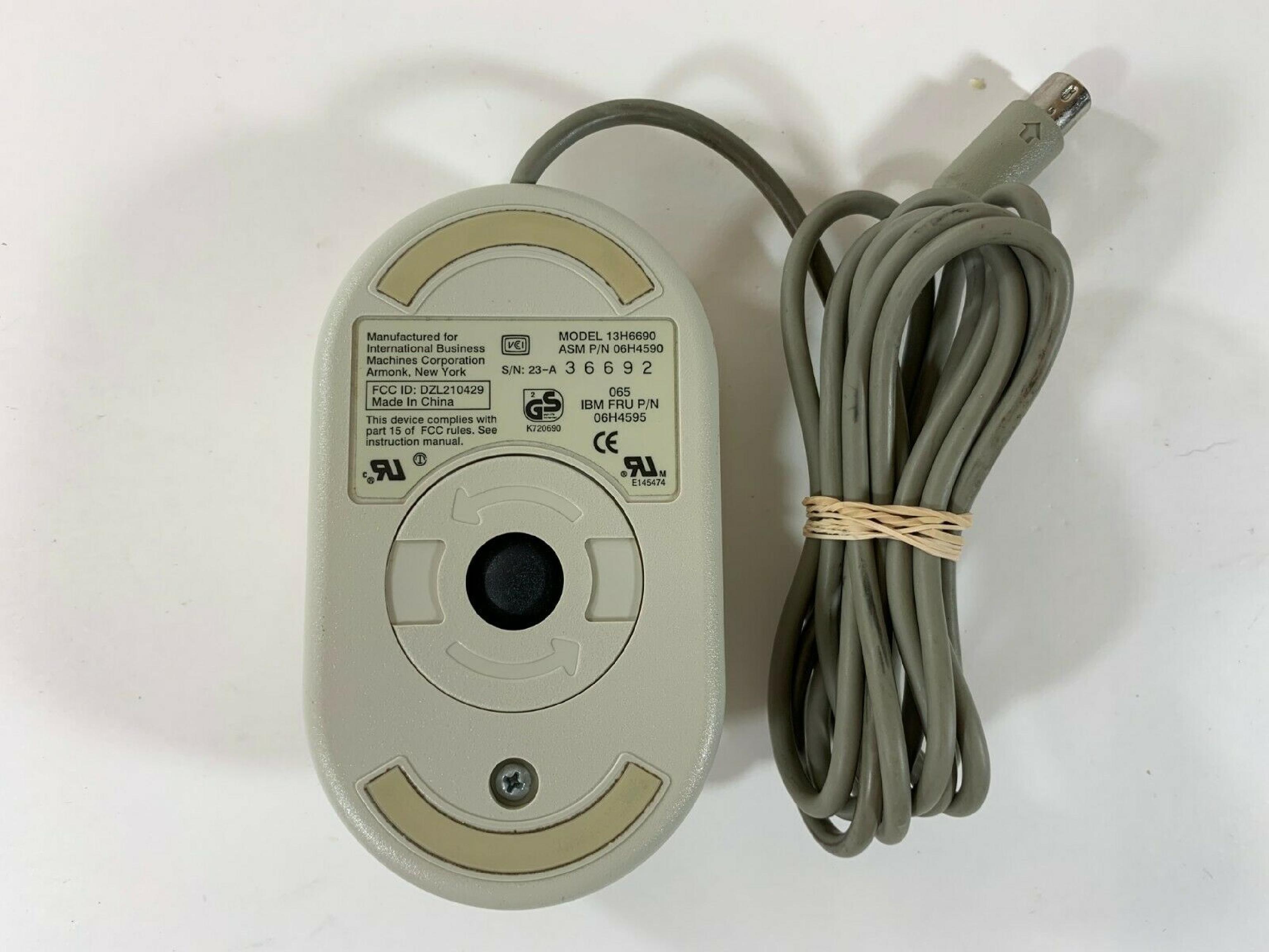 IBM 13H6690 ENHANCED MOUSEII P-WHITE PS2 BALL