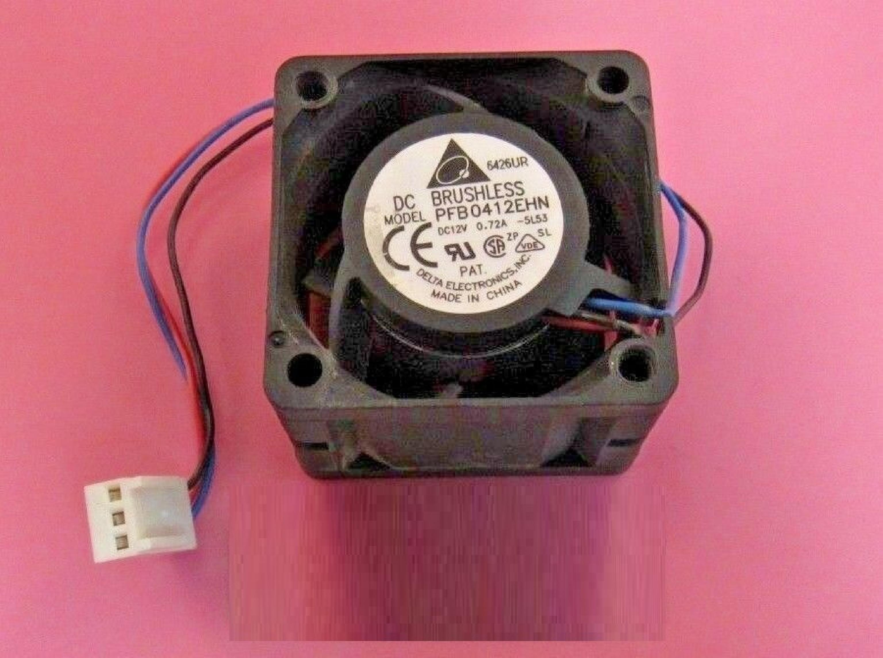 DELTA ELECTRONICS INC PFB0412EHN 40X40X28MM DC 12V 0.72AMP BRUSHLESS