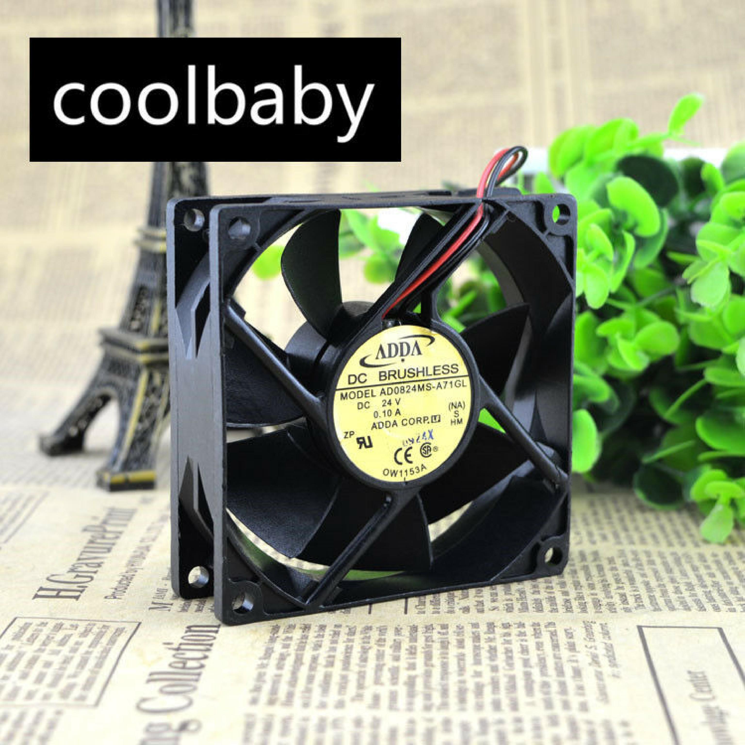 ADDA CORP. AD0824MS-A71GL SERVER - SQUARE FAN DC 24V 0.16A, 80X80X25MM