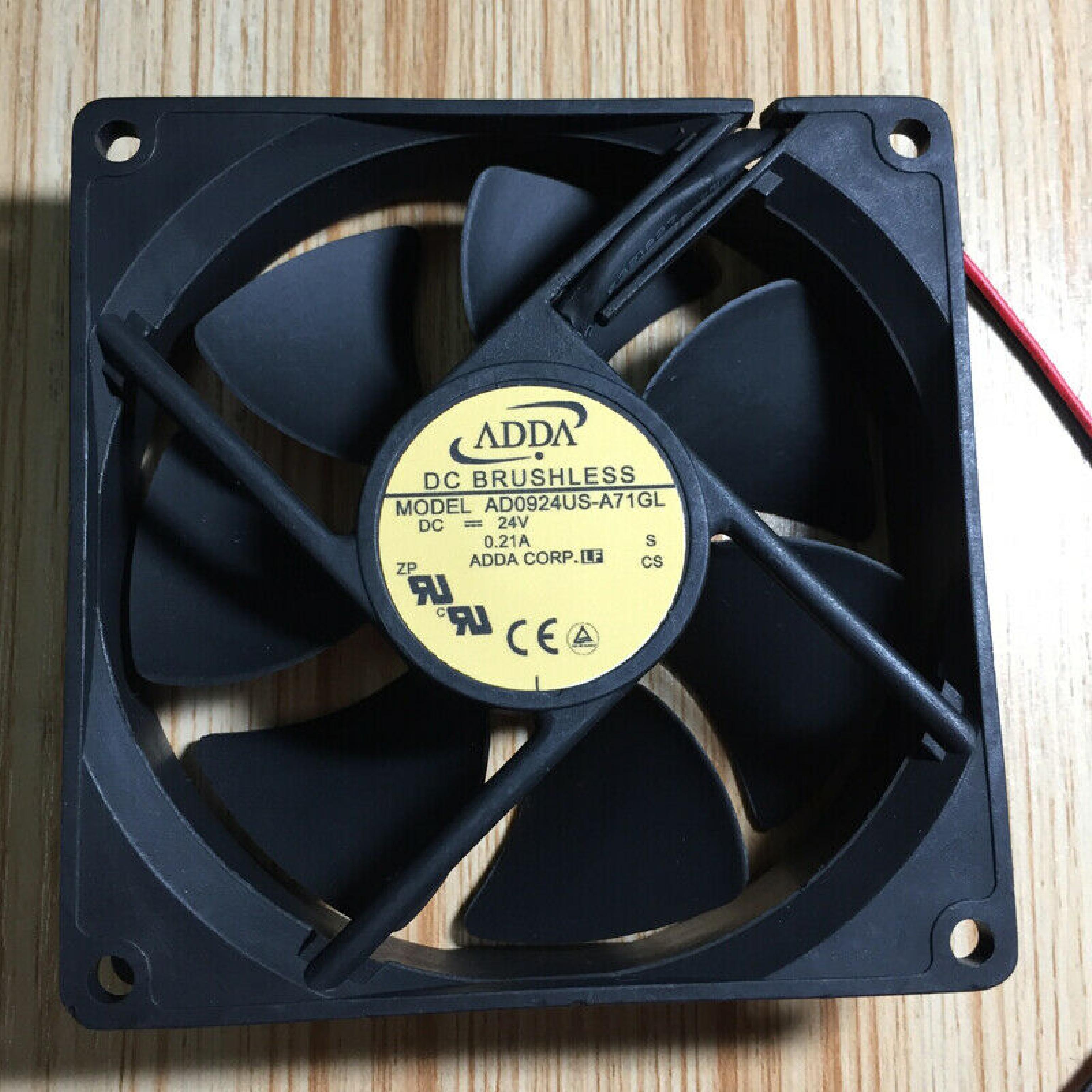 ADDA CORP. AD0924US-A71GL 92MM X25MM FAN 24V VGA 2PIN 0.21A 734