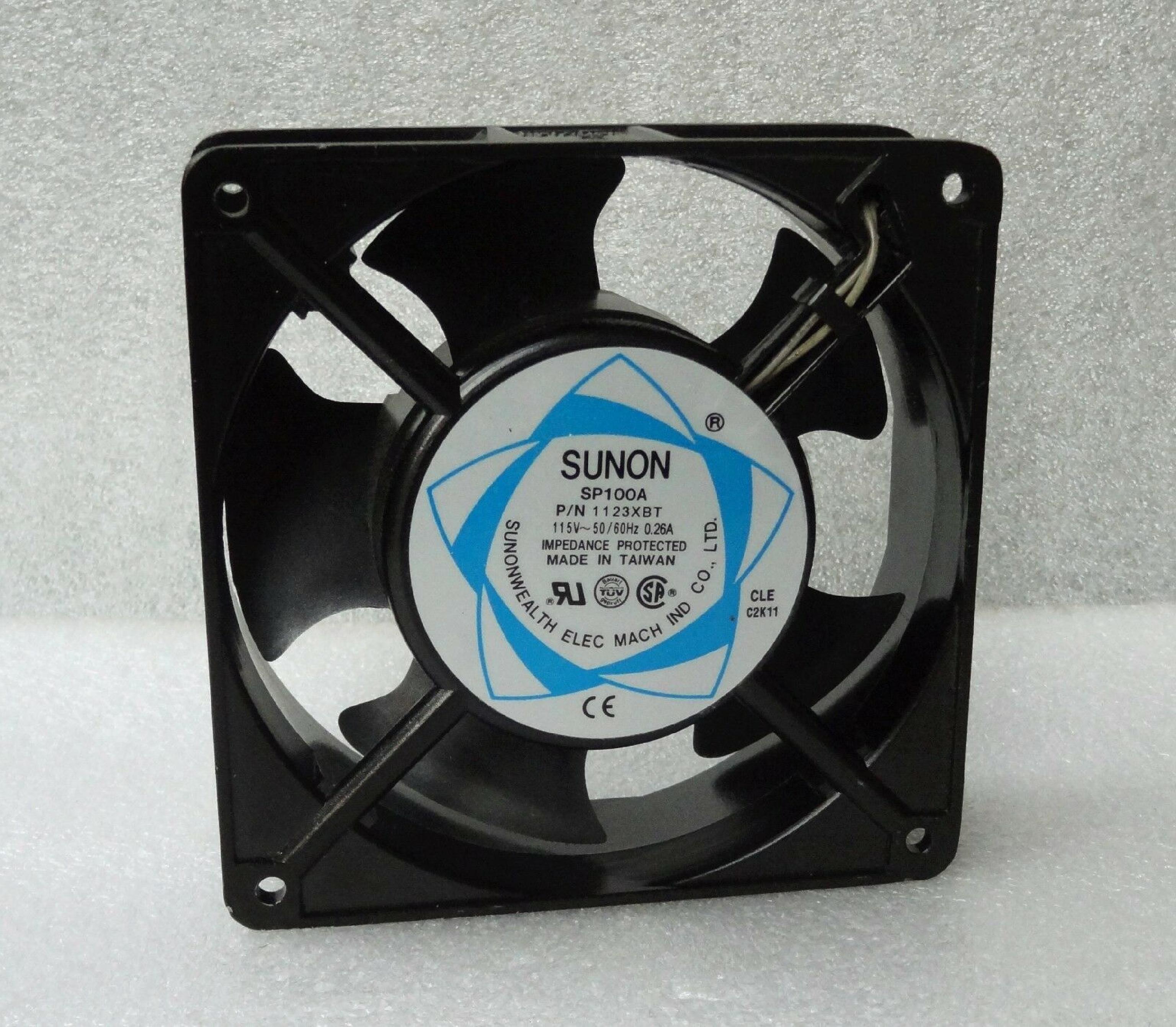 SUNON SP100A TUBEAXIAL FAN 115VAC 117 CFM 120 X 120 X 38MM