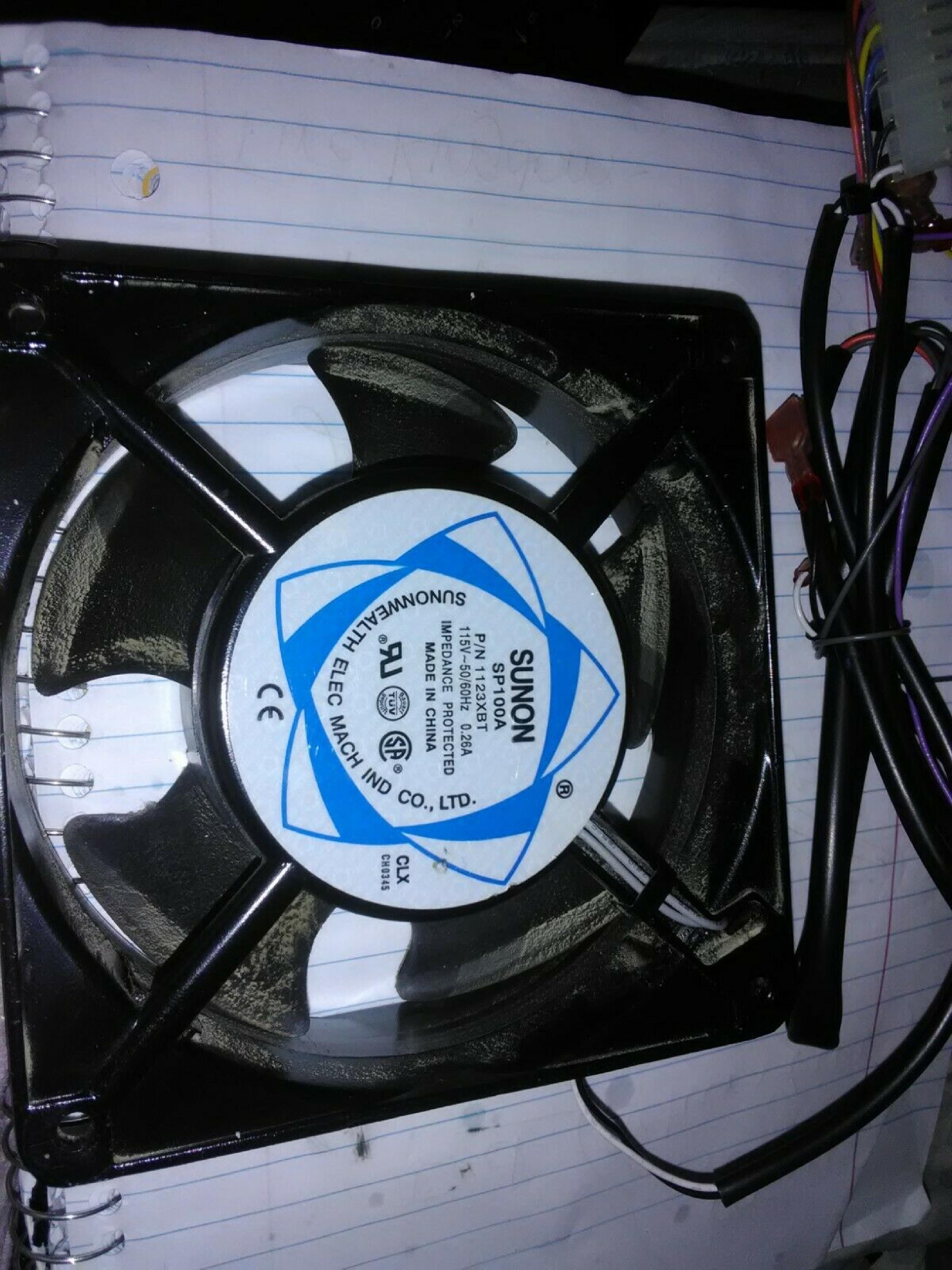 SUNON SP100A TUBEAXIAL FAN 115VAC 117 CFM 120 X 120 X 38MM