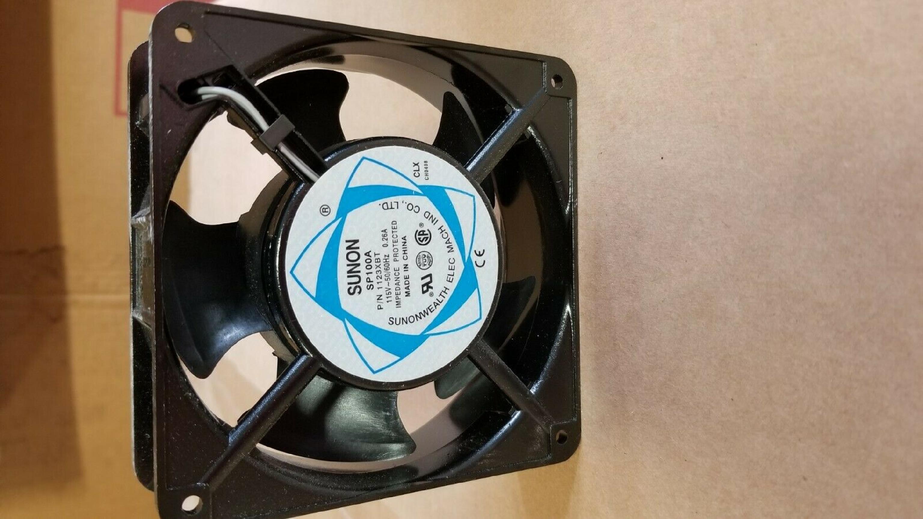 SUNON 1123XBT TUBEAXIAL FAN 115VAC 117 CFM 120 X 120 X 38MM