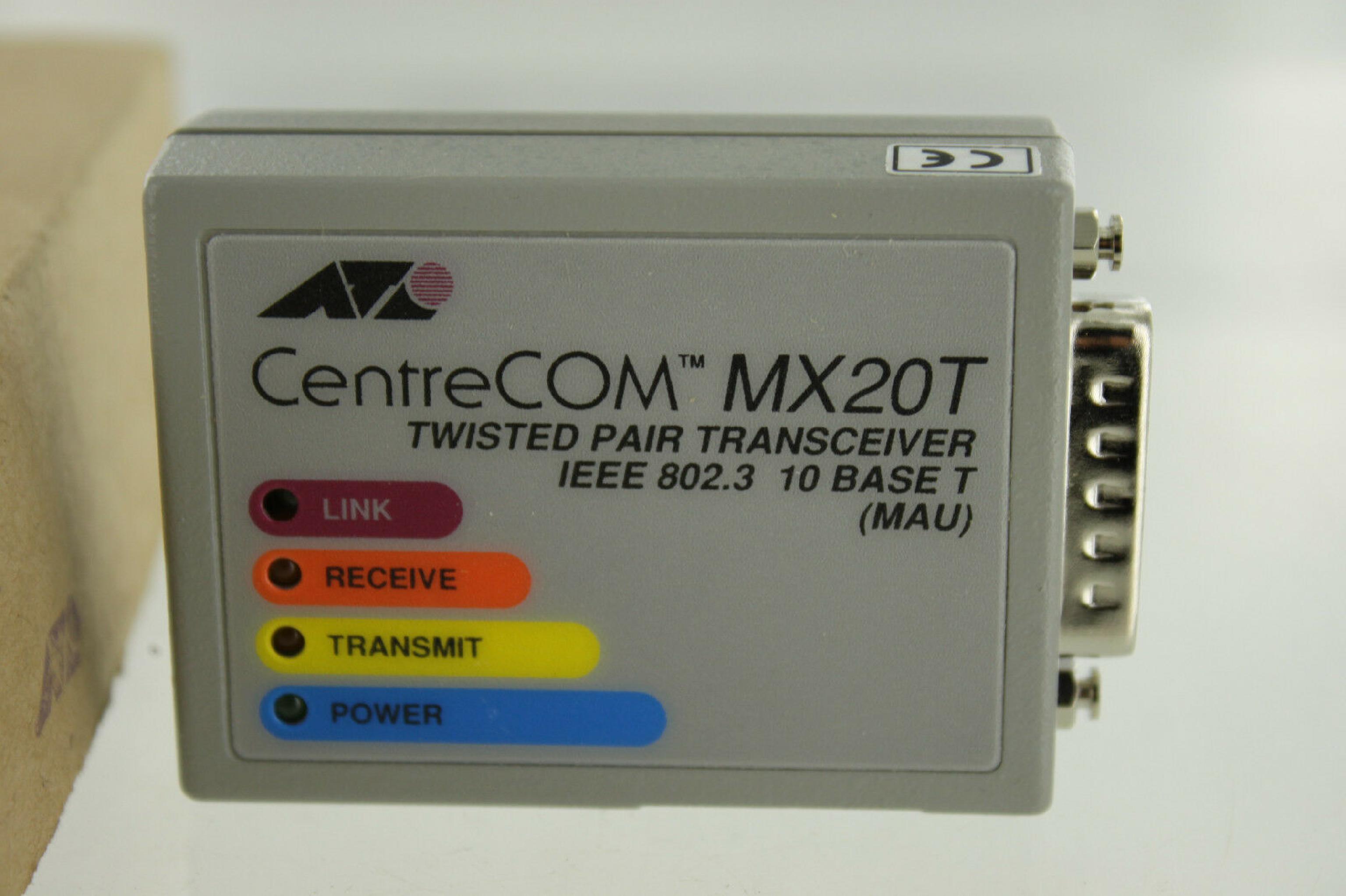 ALLIED TELESYSTEMS AT-MX20T ALLIED TELESYN CENTRECOM TP TRANSCEIVER