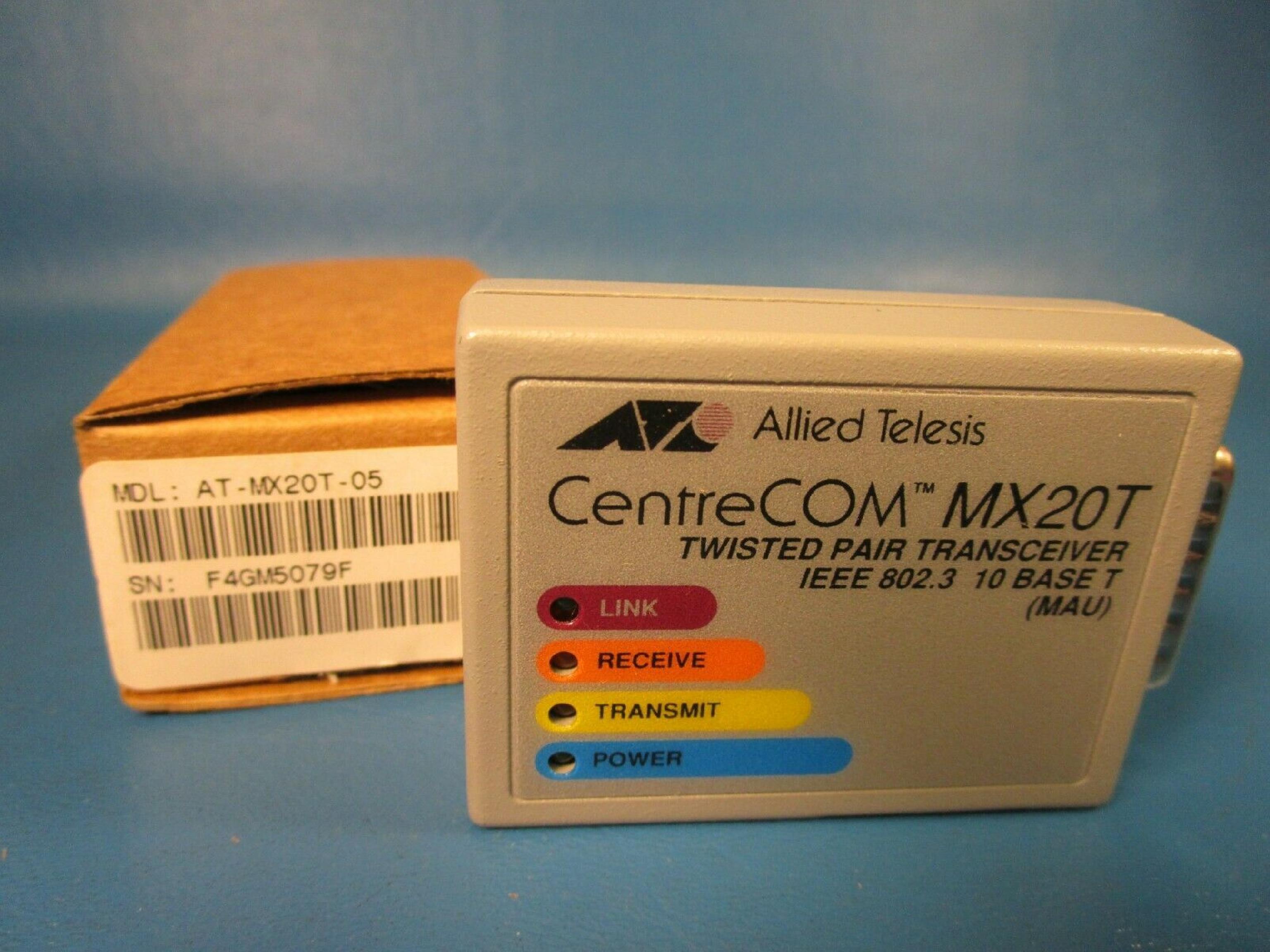 ALLIED TELESYSTEMS MX20T ALLIED TELESYN CENTRECOM TP TRANSCEIVER