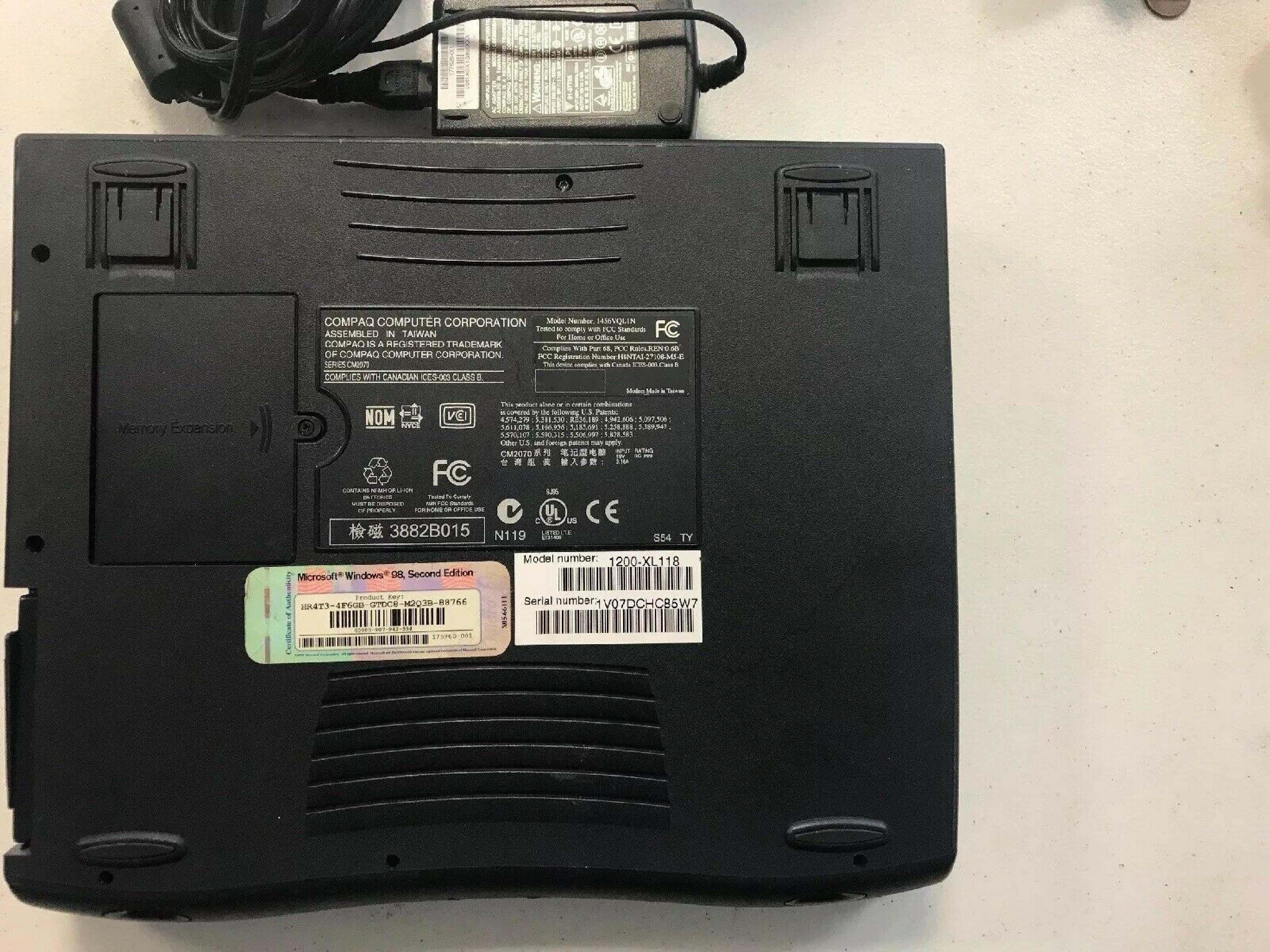 COMPAQ / HEWLETT PACKARD / HP 1456VQLIN 1456VQLIN LAPTOP