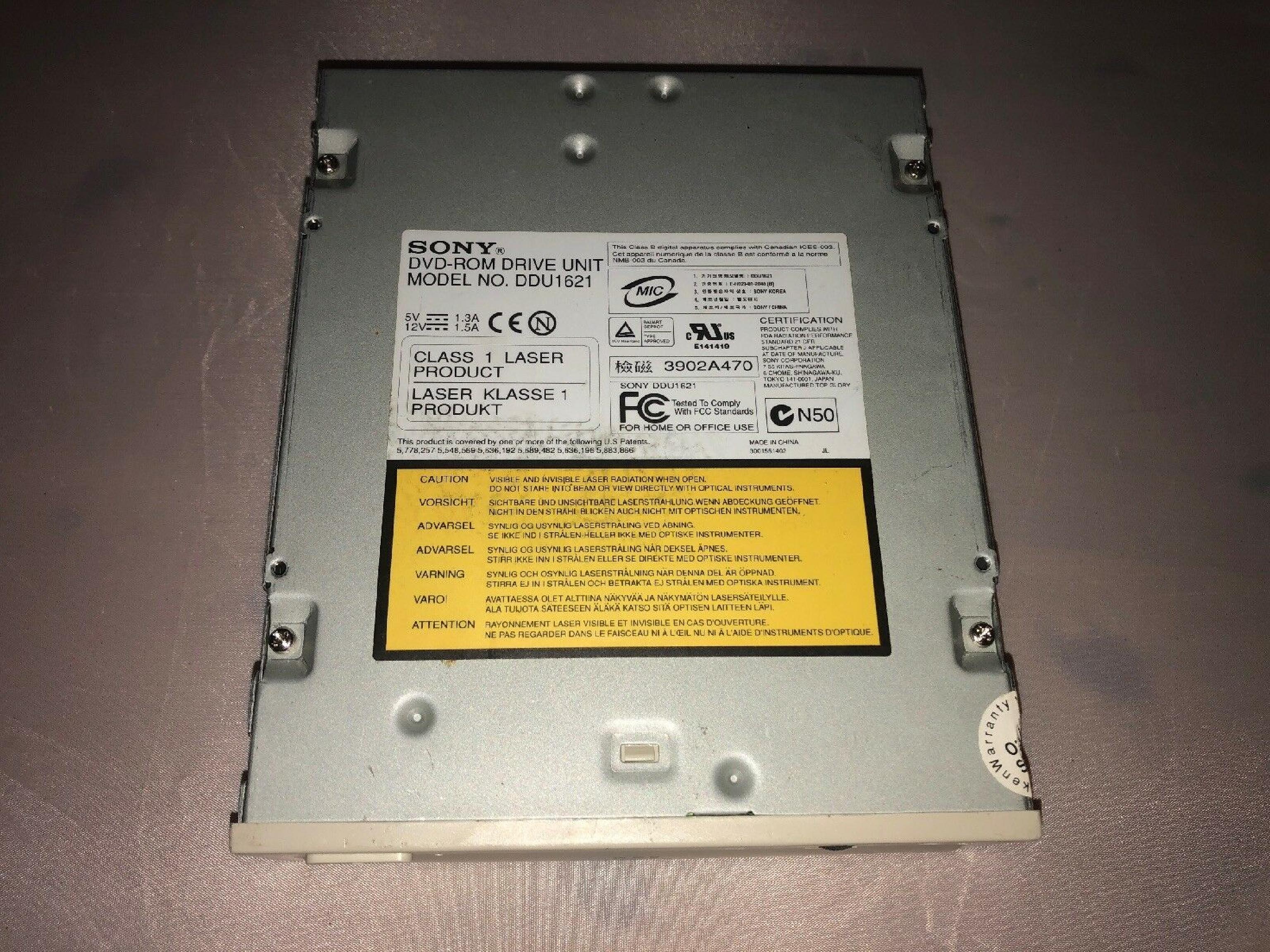 SONY DDU1621 16X DVD / 40X CDROM, IDE (DDU1621) DVD-ROM DRIVE UNIT