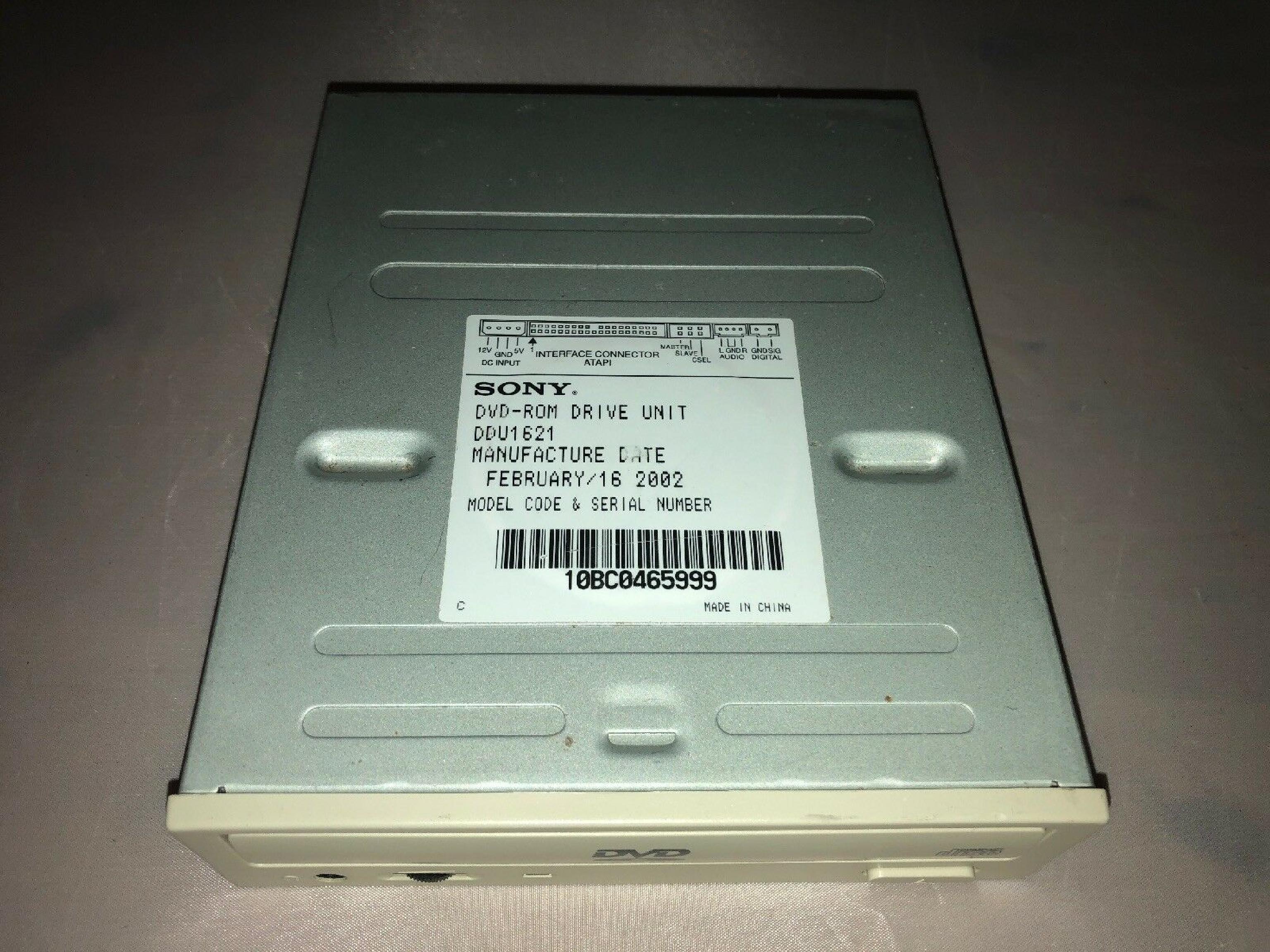 SONY DDU1621 16X DVD / 40X CDROM, IDE (DDU1621) DVD-ROM DRIVE UNIT