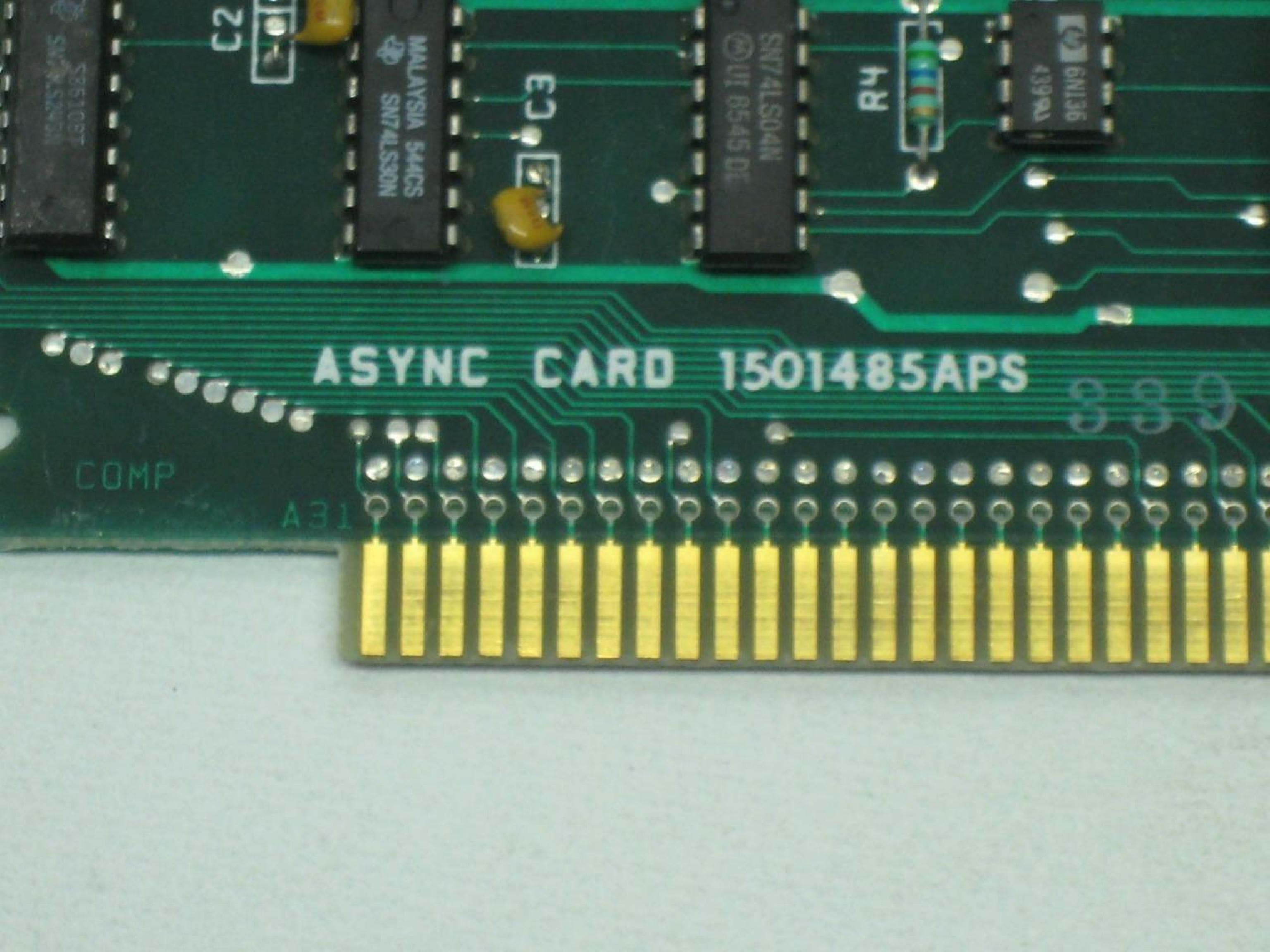 ASYNC 1501485APS CARD 25 PIN MALE CONNECTOR 31 TERMINAL CONNECTORS