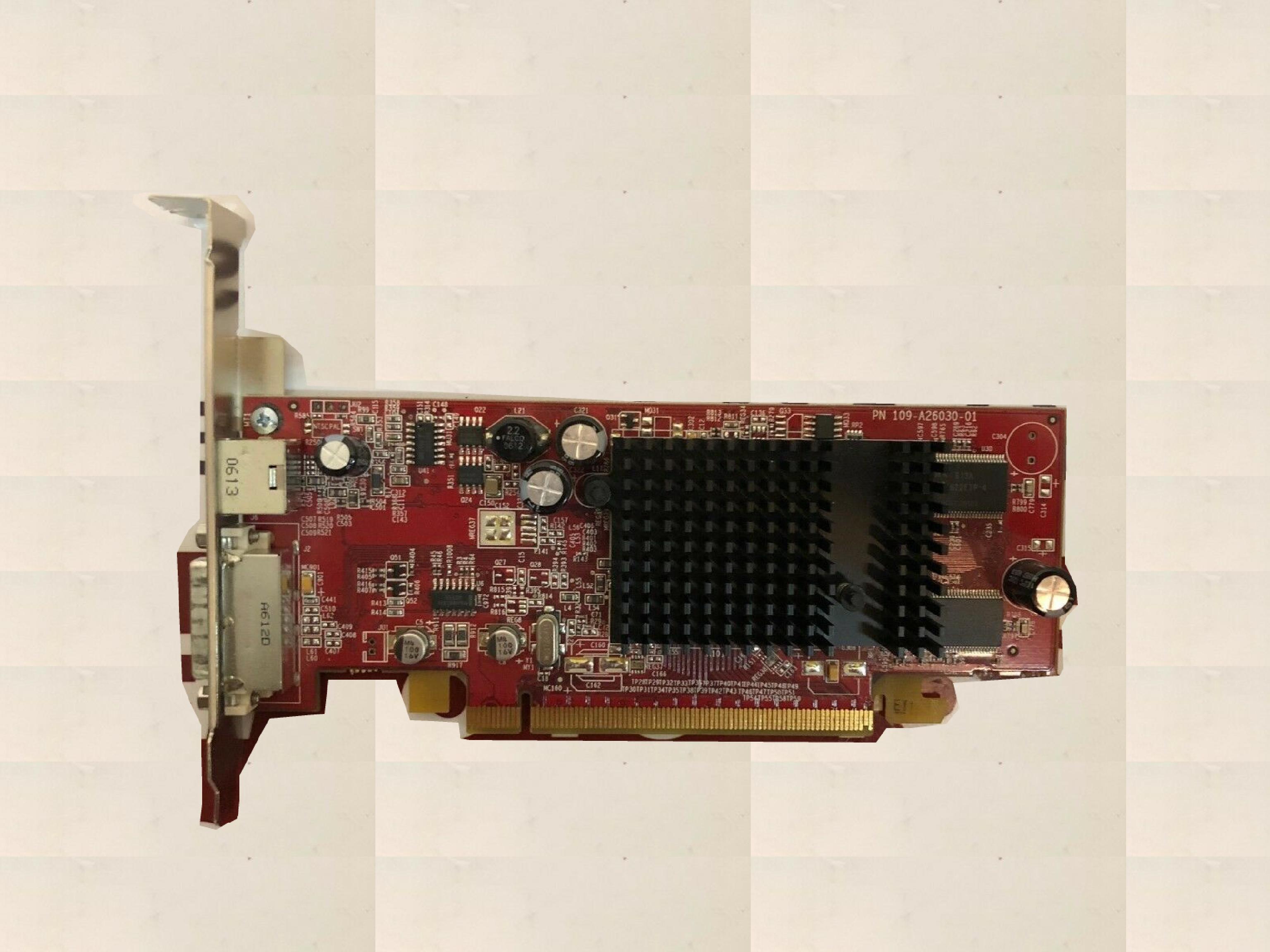 ATI 102A2604402 128MB PCI-E VIDEO CARD RADEON X600 WITH DVI AND SVIDEO OUTPUTS