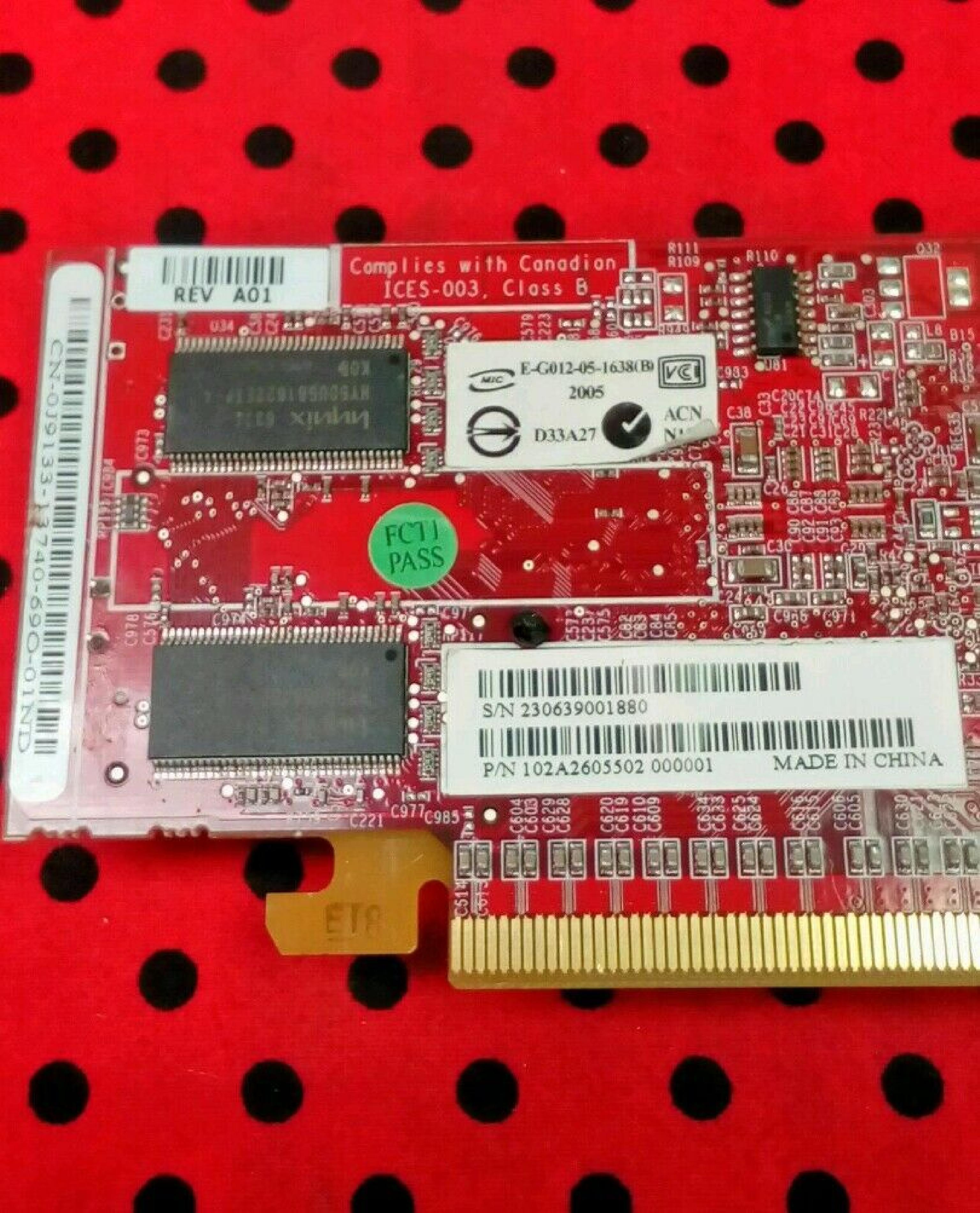 ATI 102A2605502 RADEON X600 128MB PCI EXPRESS VIDEO CARD S-VID DVI