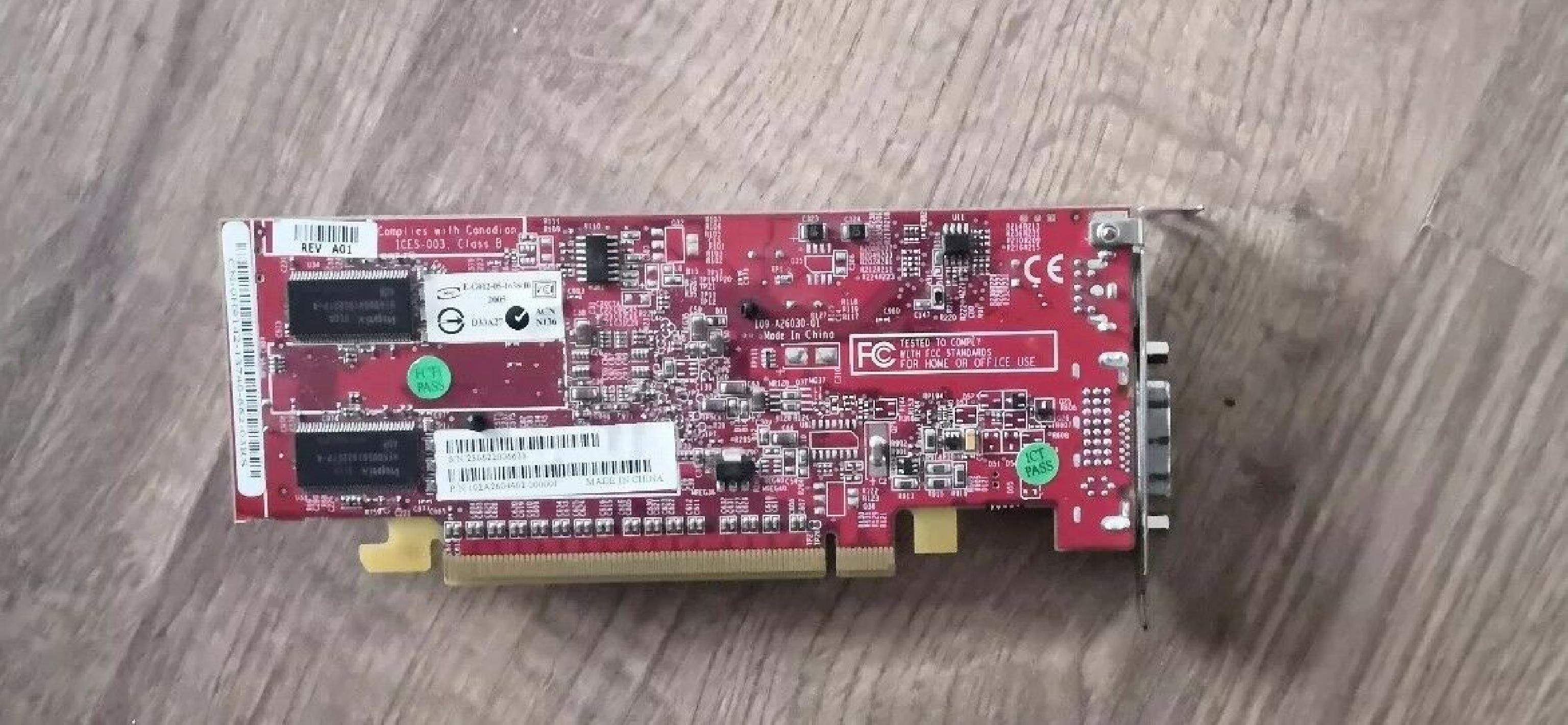 ATI 102A2605502 RADEON X600 128MB PCI EXPRESS VIDEO CARD S-VID DVI