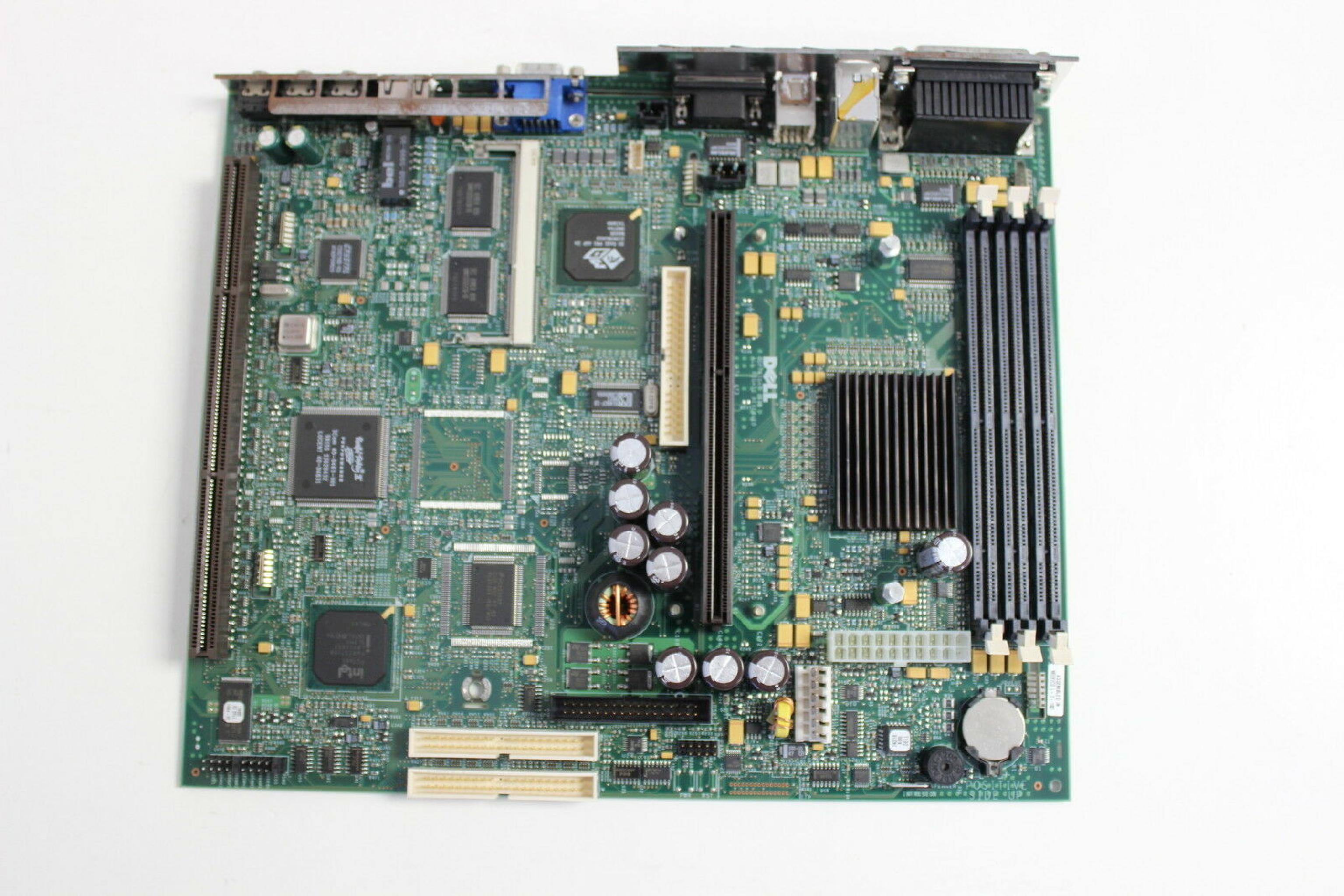 DELL 88864 OPTIPLEX GX1 MOTHERBOARD SLOT 1 WITH PENTIUM II AND HEATSINK +MEMORY