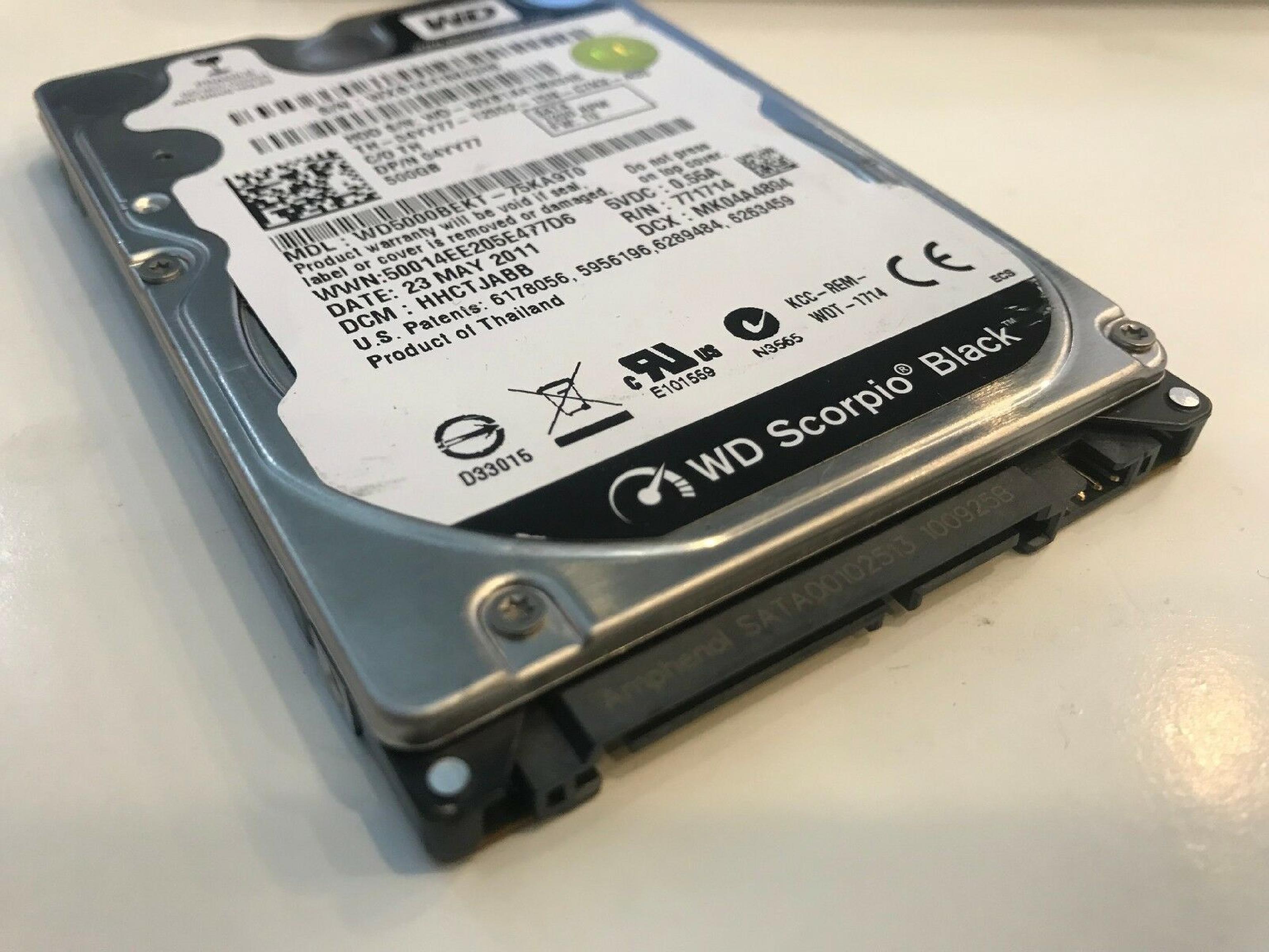 WESTERN DIGITAL / WD WD5000BEKT 2.5 INCH SATA DRIVE