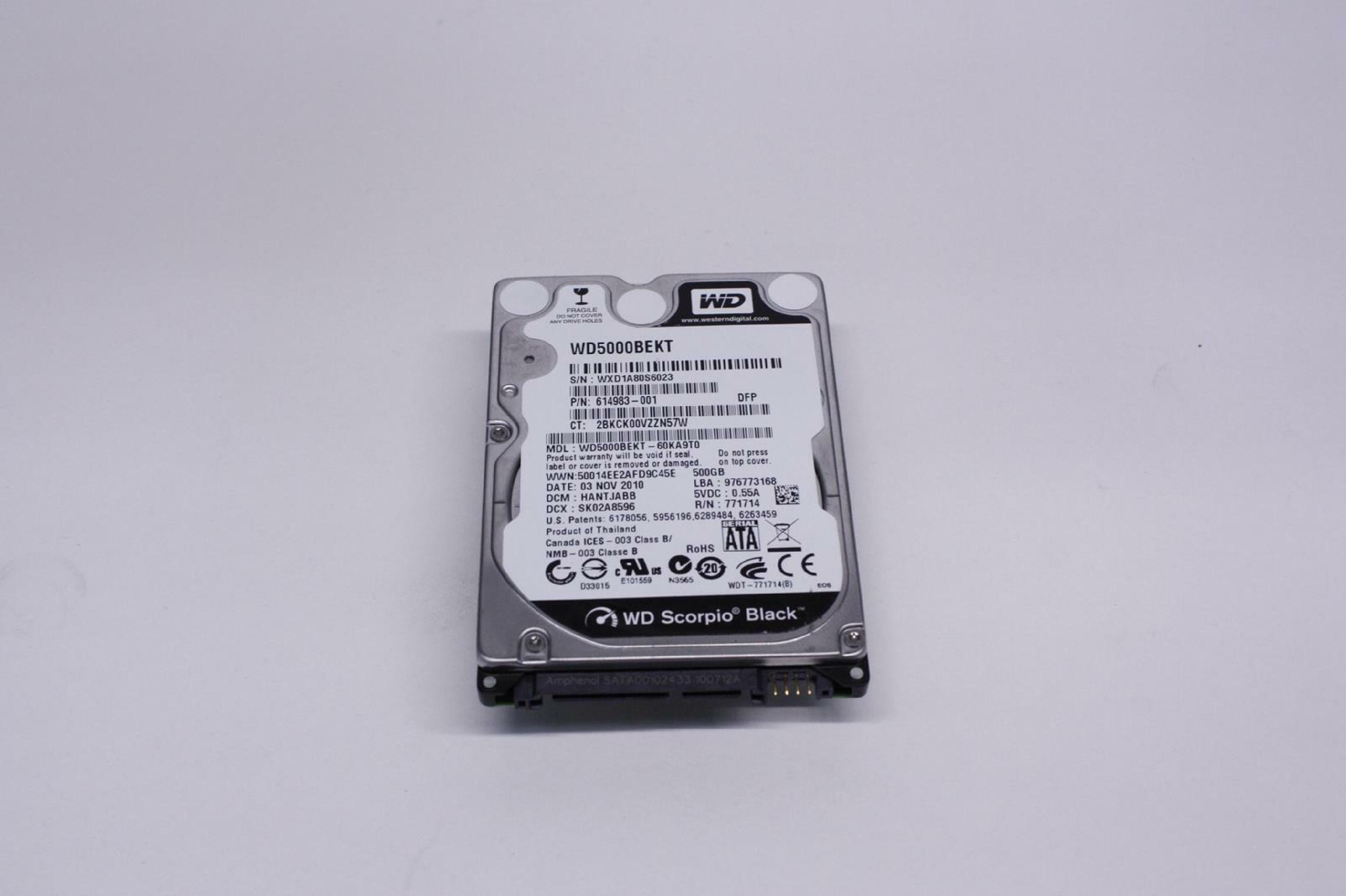 WESTERN DIGITAL / WD 614983-001 2.5 INCH SATA DRIVE