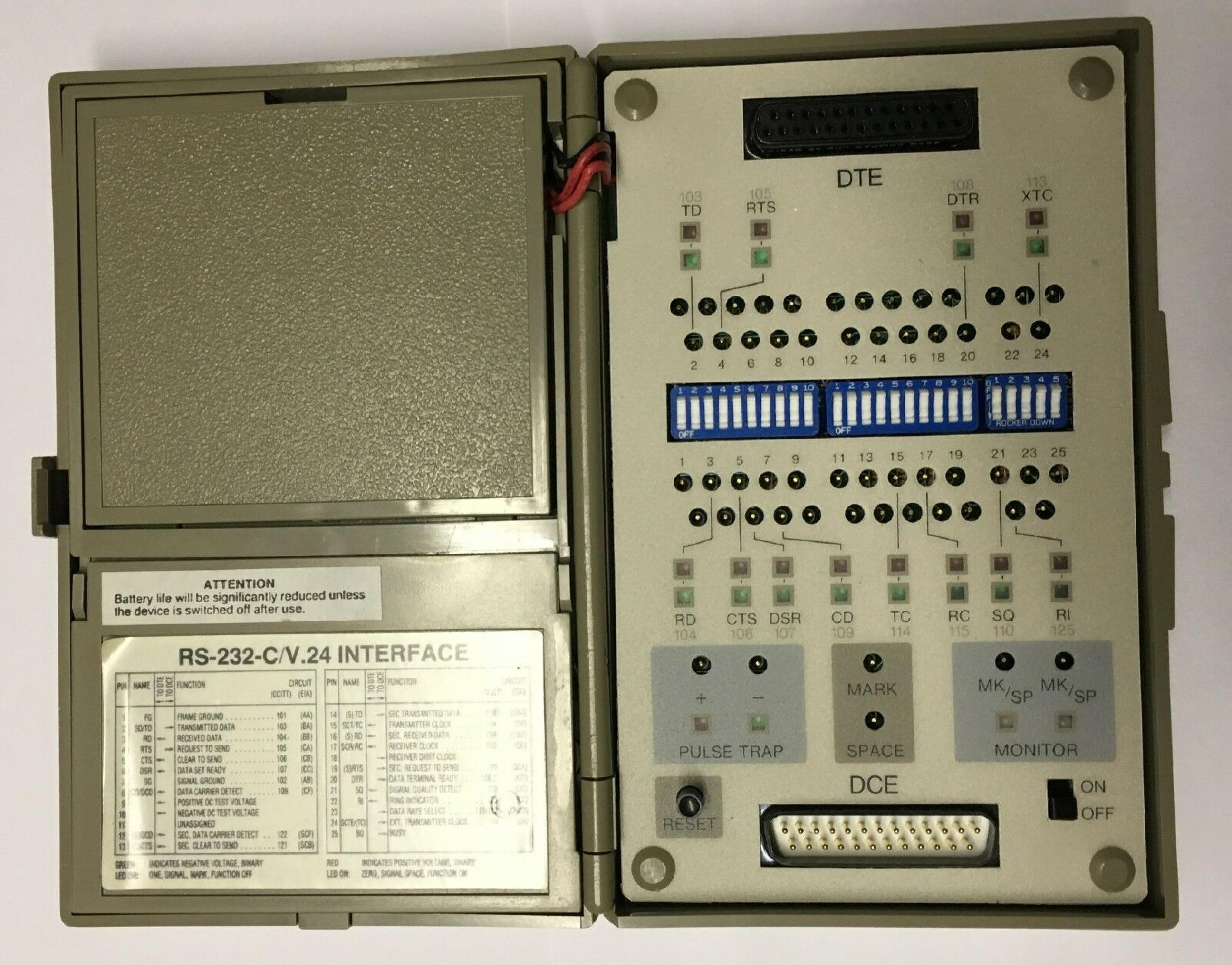 NAVTEL NAVTEL DC2 INTERFACE ANALYZER MODEL DC2 RS-232-C/V.24