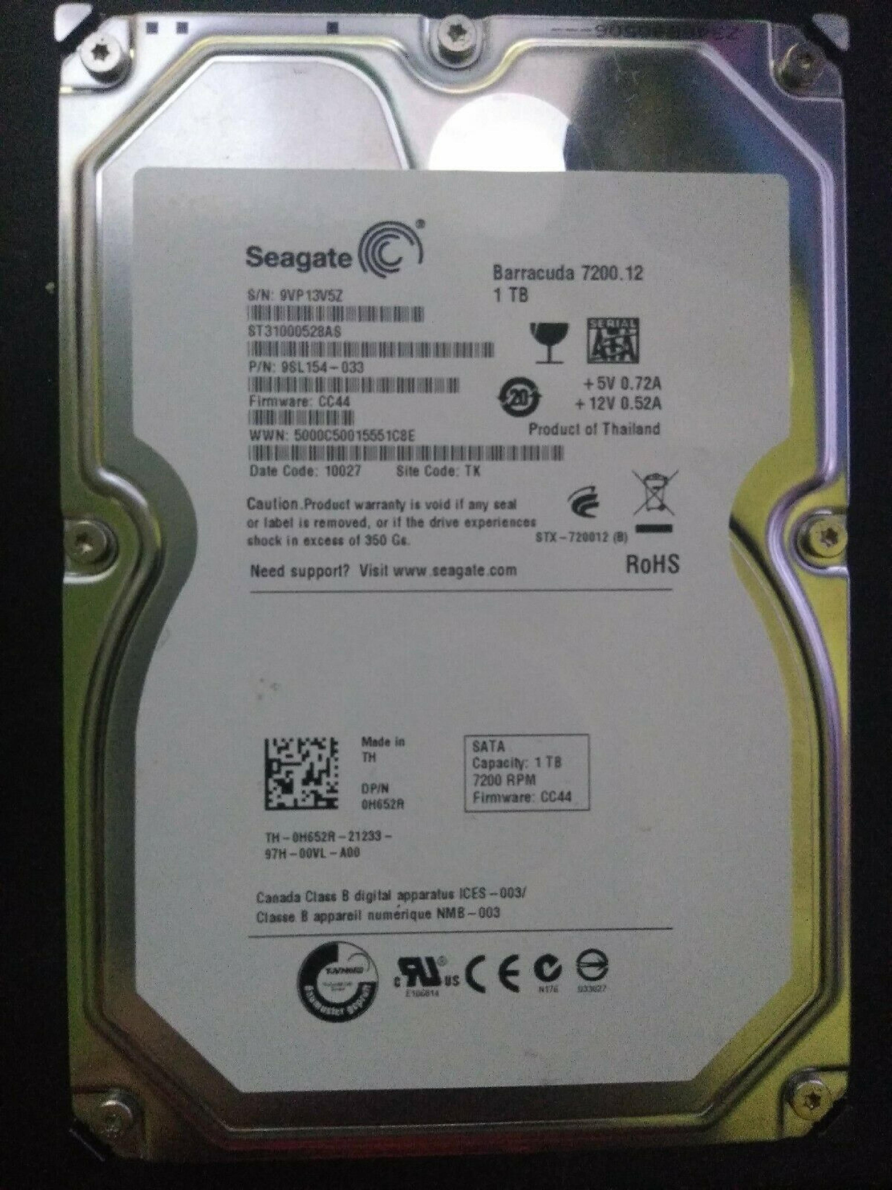 SEAGATE 7200.11 7200.11 500GB ST3500320AS 98X154-568 SD81 WUXISG PCB + FIRMWARE XFER