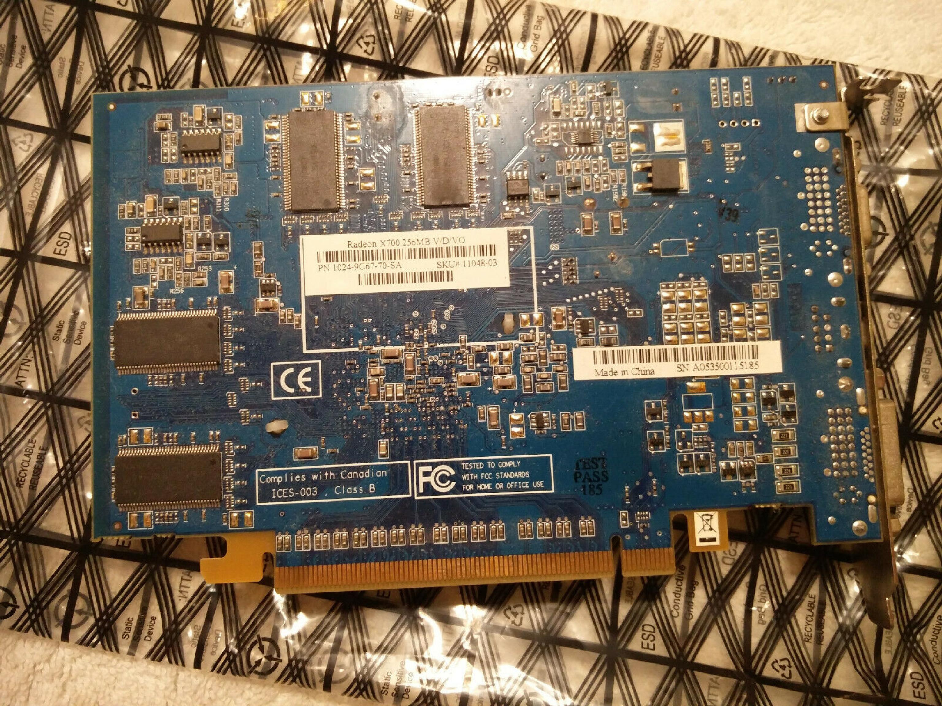 ATI X700 256MB AGP VIDEO CARD X700 PRO WITH DVI VGA AND SVIDEO OUTPUTS
