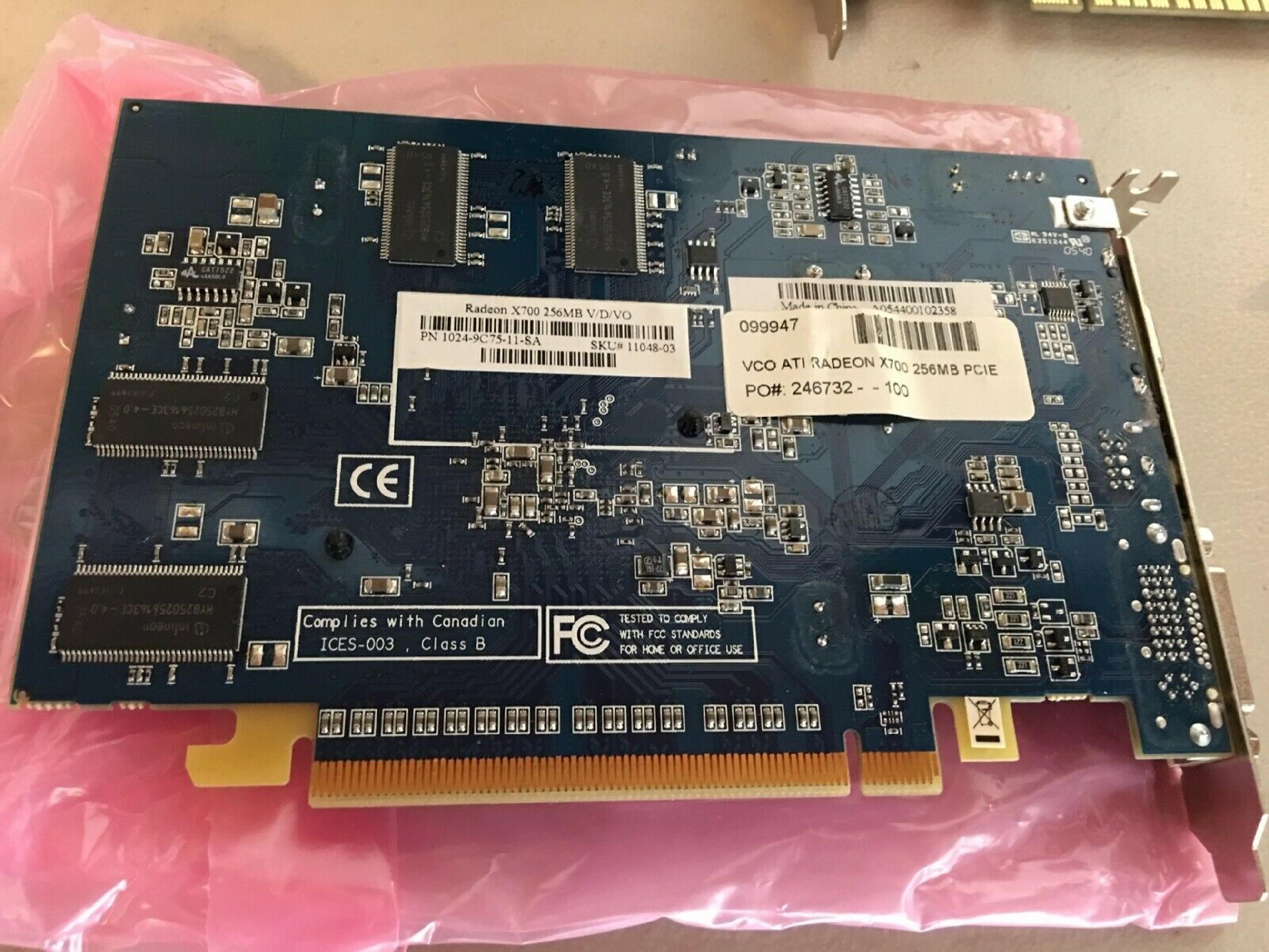 ATI X700 256MB AGP VIDEO CARD X700 PRO WITH DVI VGA AND SVIDEO OUTPUTS