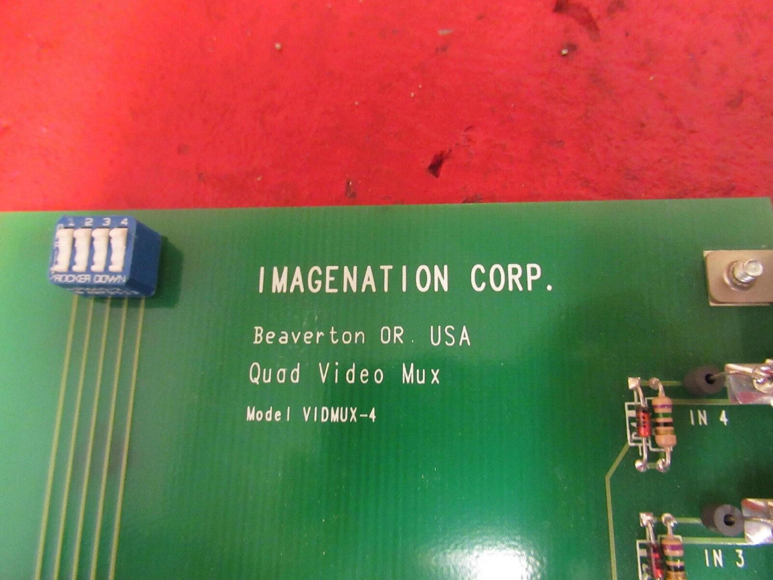 IMAGENATION CORP. VIDMUX-4 IMAGENATION CORP. QUAD VIDEO MUX VIDMUX-4, VM-400-00